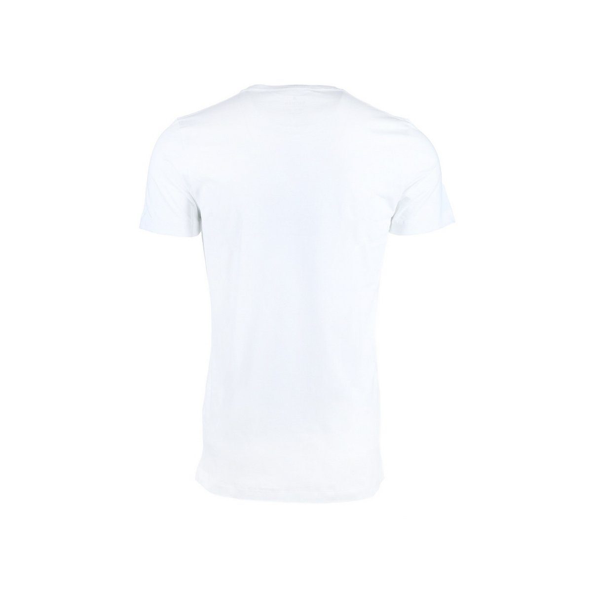 (1-tlg) Modern RAGMAN weiß Rundhalsshirt fit