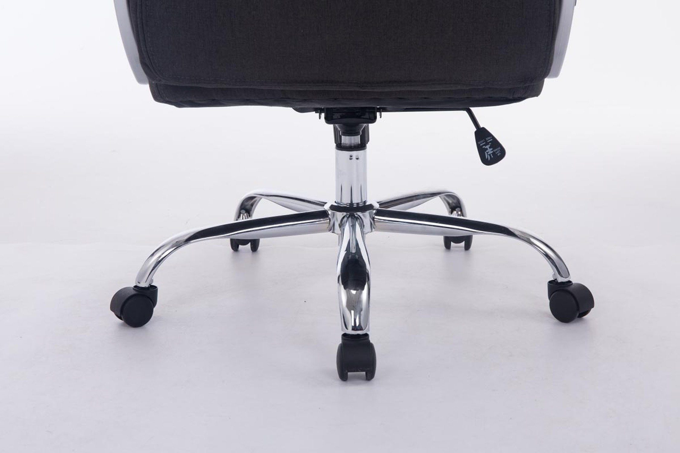 Sitz: drehbar 360° und Vancom XXL), (Schreibtischstuhl, Drehstuhl, höhenverstellbar mit Gestell: Chefsessel, Bürostuhl TPFLiving Metall dunkelgrau - chrom bequemer - Bürostuhl Rückenlehne Stoff
