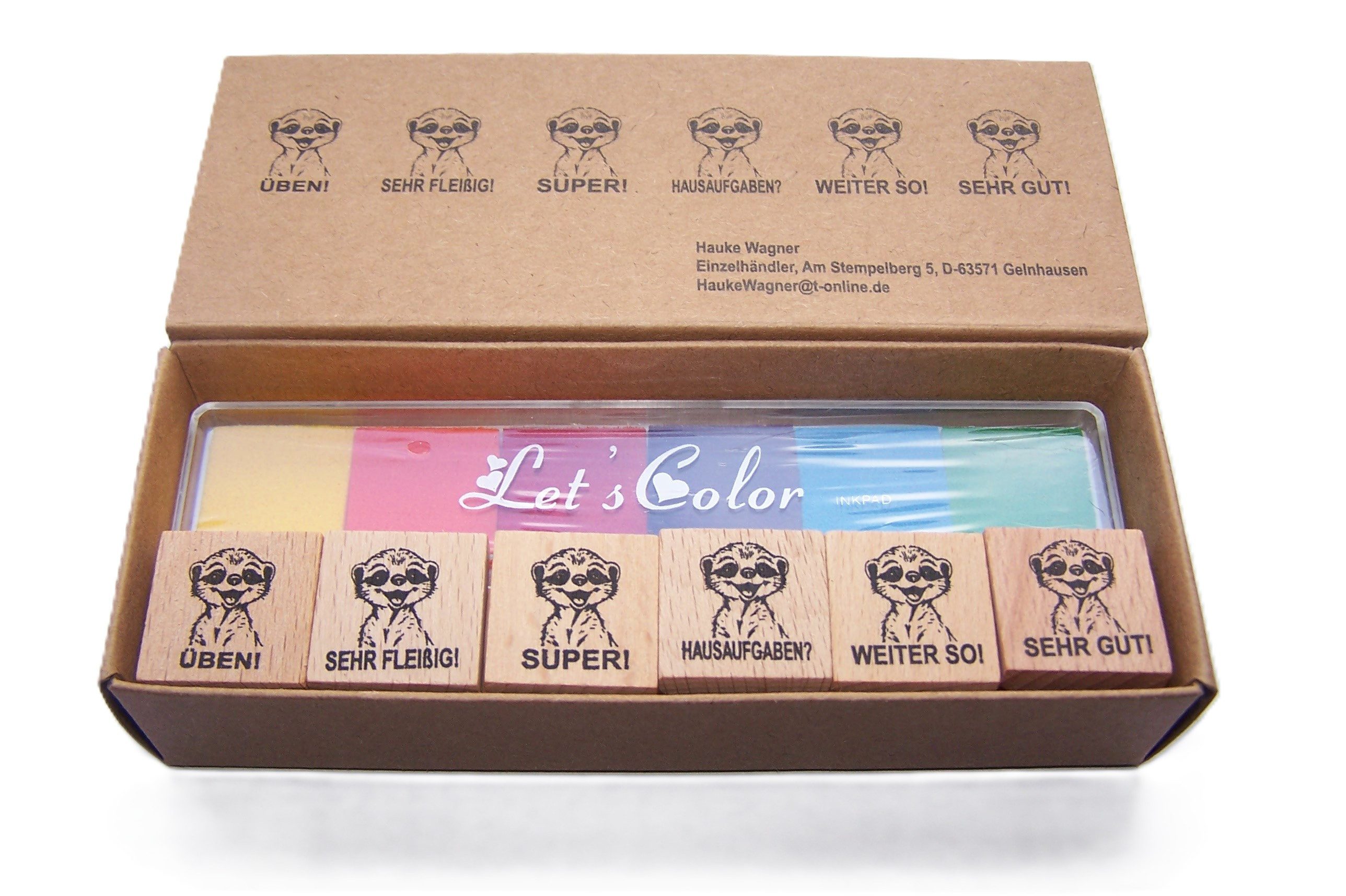 Hauke Wagner Stempel Erdmännchen Stempel zur Motivation für Lehrer in Schulen, Motivation, Belobigung, Lehrer, Schule, Stempel, Erdmännchen