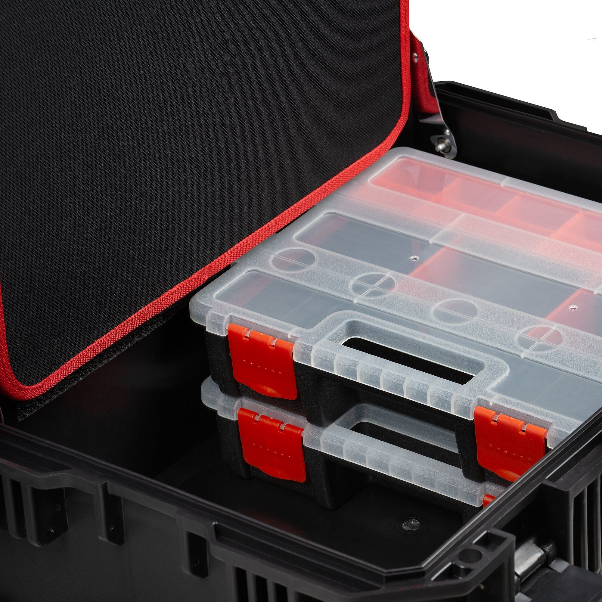 Werkzeugbox Box 18 Werkzeugtascheneinsatz und Rollen, Transportkoffer Liter mit Zelsius
