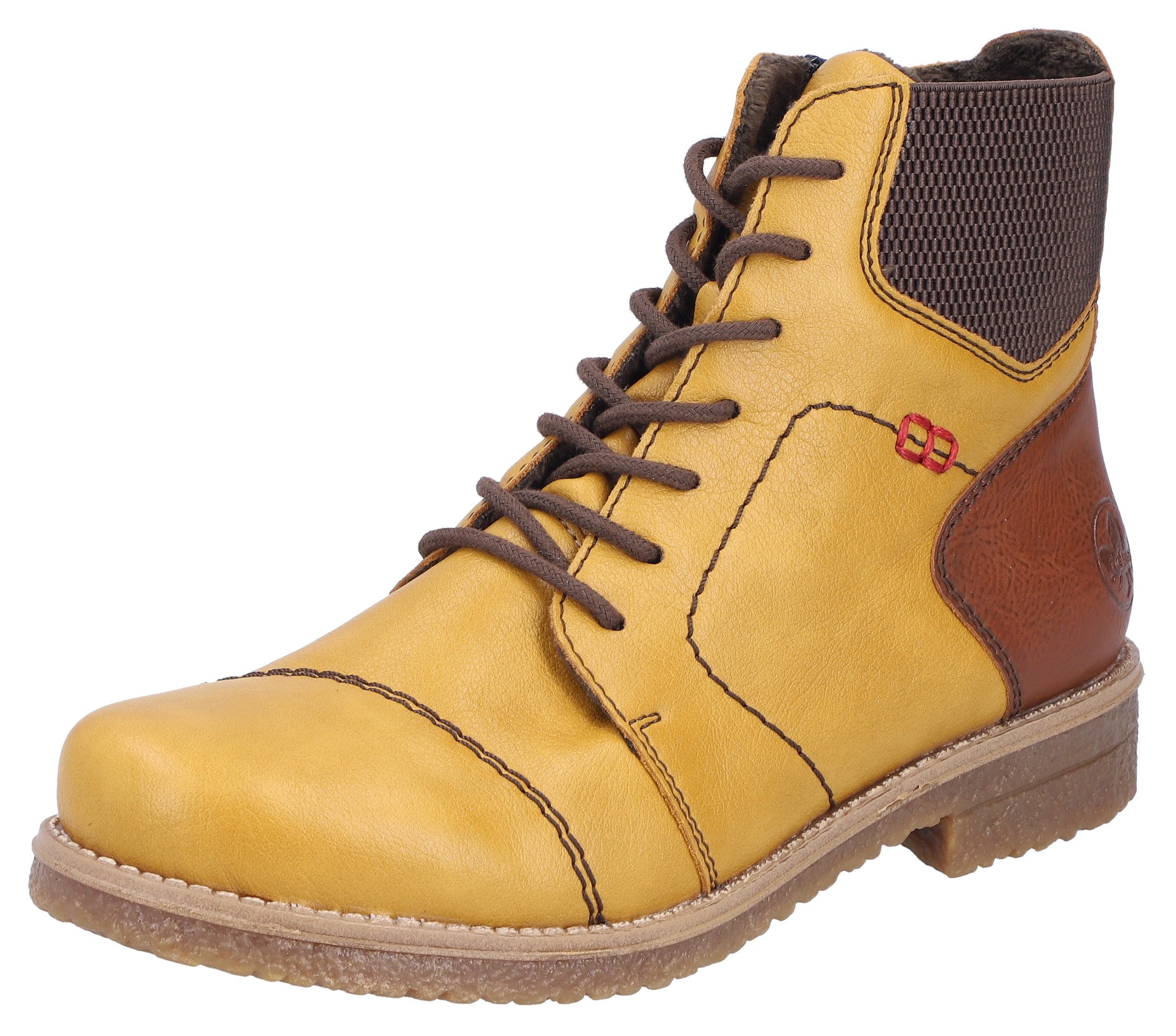 Rieker Schnürstiefelette Schnürboots, Herbststiefelette, Blockabsatz, mit günstig online kaufen