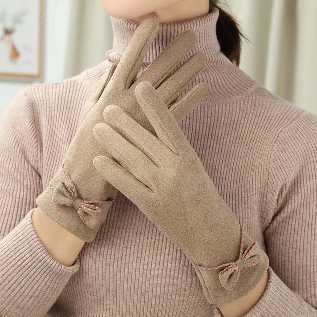 nsihing Thermohandschuhe Damen Winterhandschuhe, Warme Touchscreen Handschuhe mit Fleecefutter Winddicht & Warm, für Autofahren, Radfahren & Outdoor
