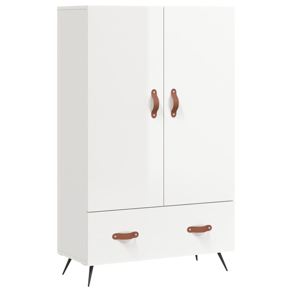 vidaXL Highboard NA Highboard Hochglanz-Weiß 69,5x31x115 cm Spanplatte
