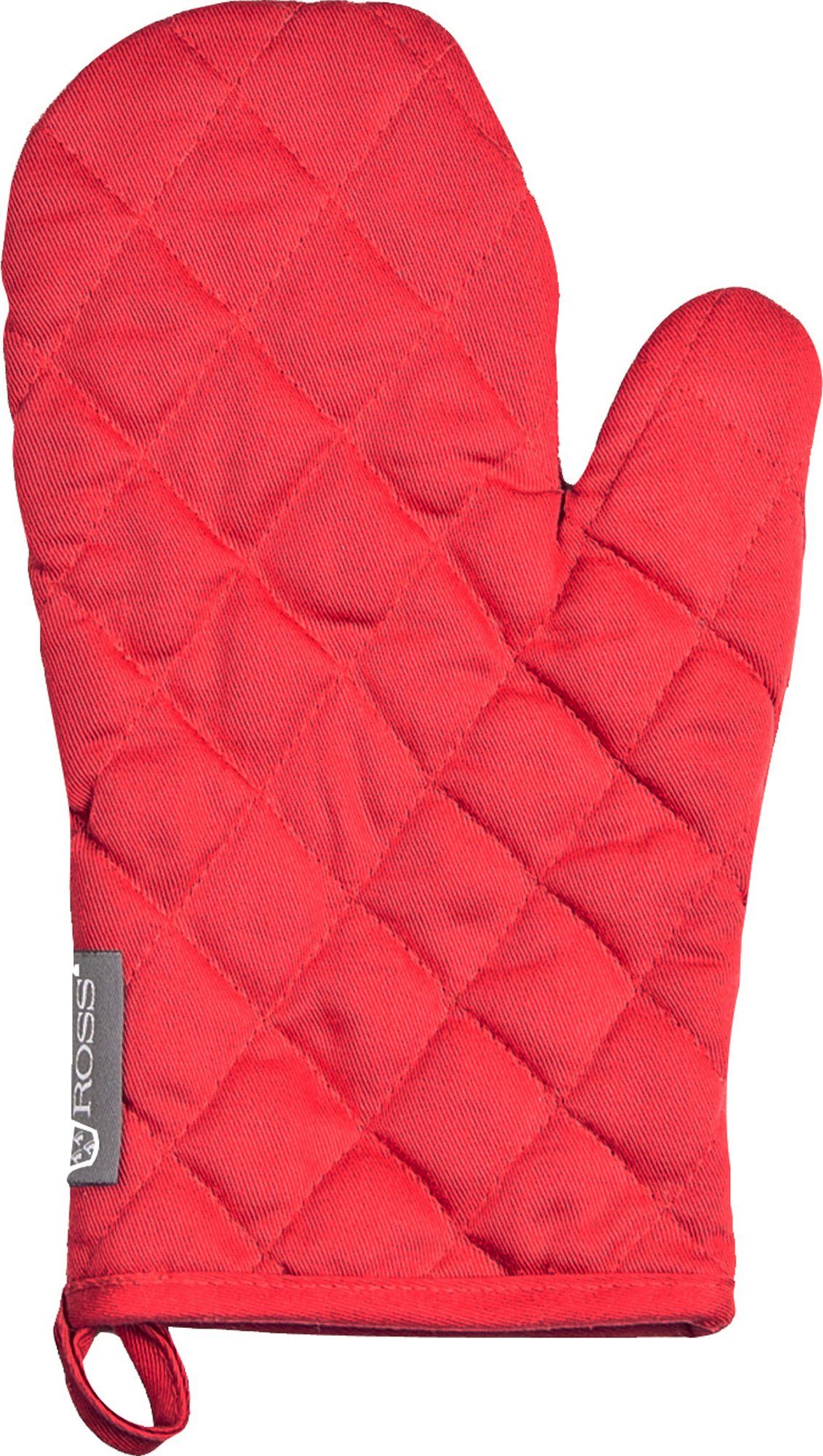 ROSS Topflappen Exclusiv, (Set, 4-tlg), 2x Topflappen und 2x Grillhandschuh, 100% Baumwolle