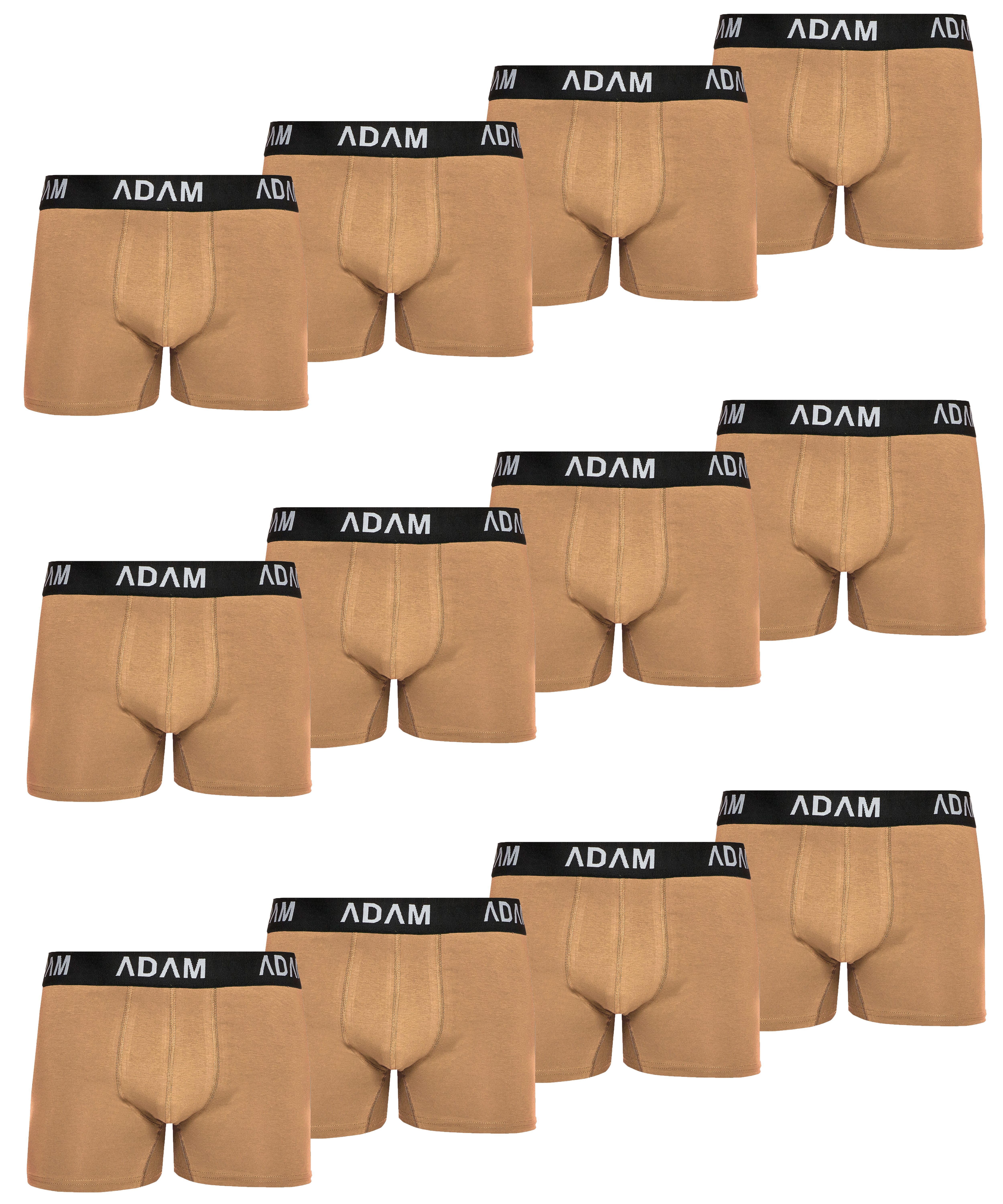 ADAM JEANS Boxershorts Herren Boxershorts aus extra weicher 100% Baumwolle Trunks Men Boxer-1 (12-St., 2er Set, 6er Set, 8er Set, 10er Set, 12er Set) Boxershorts Herren Boxer Shorts Männer Unterhosen Trunks Underwear