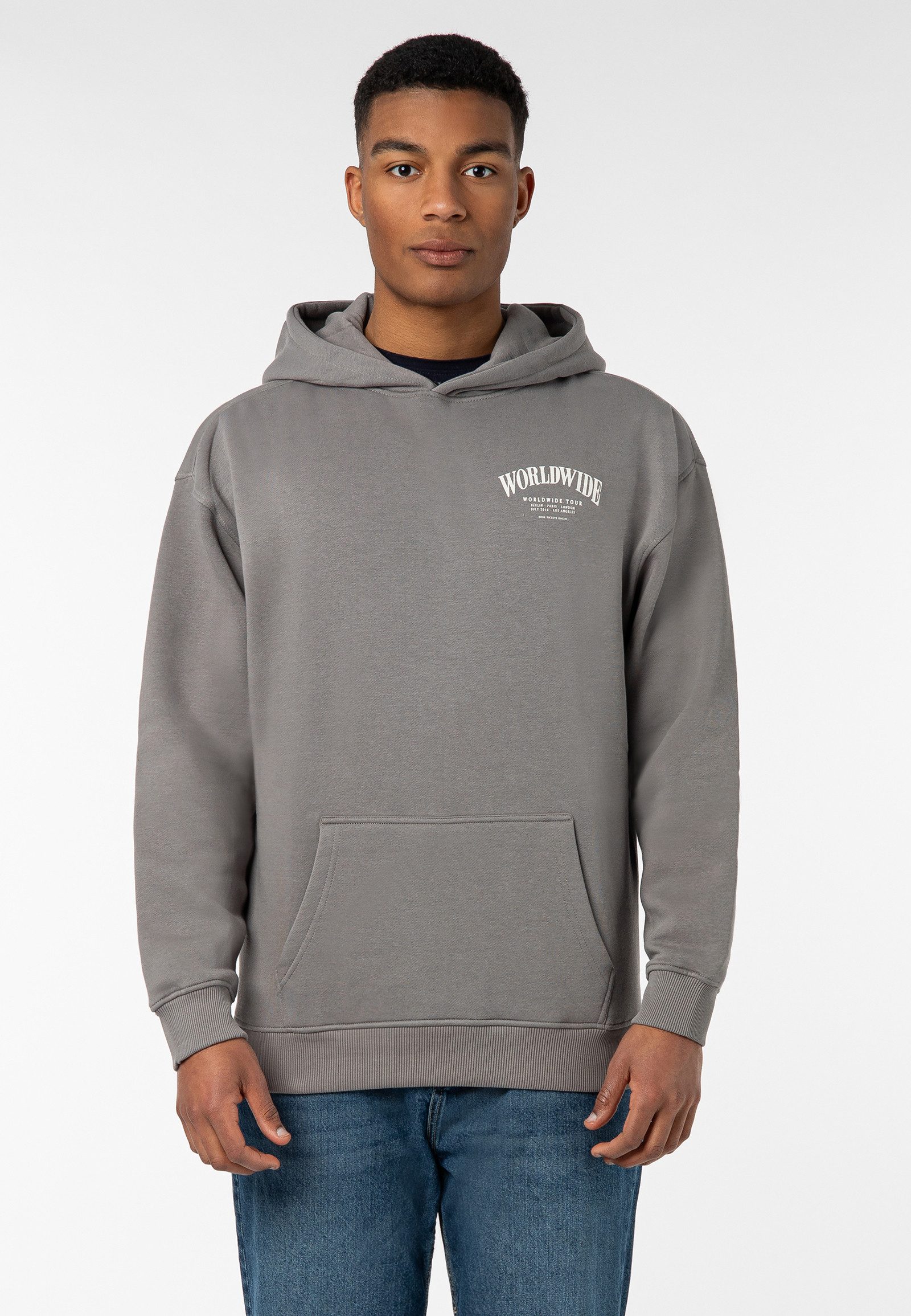 Hoodie Herren Kapuzenpullover mit Adler Backprint