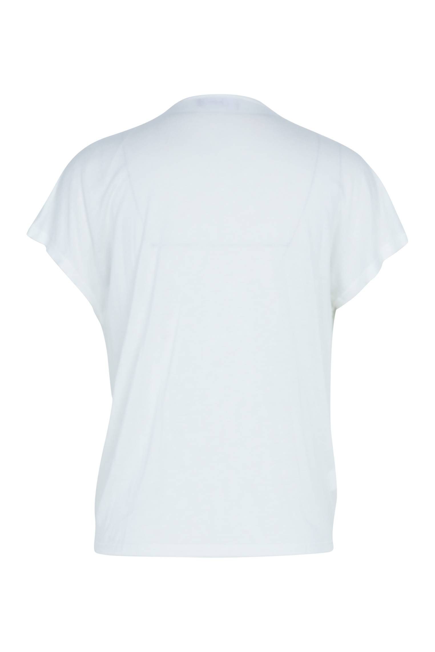 Mit Unten Kopf T-Shirt Knöpfen Cassis Und T-Shirt naturfarben Unifarbenes