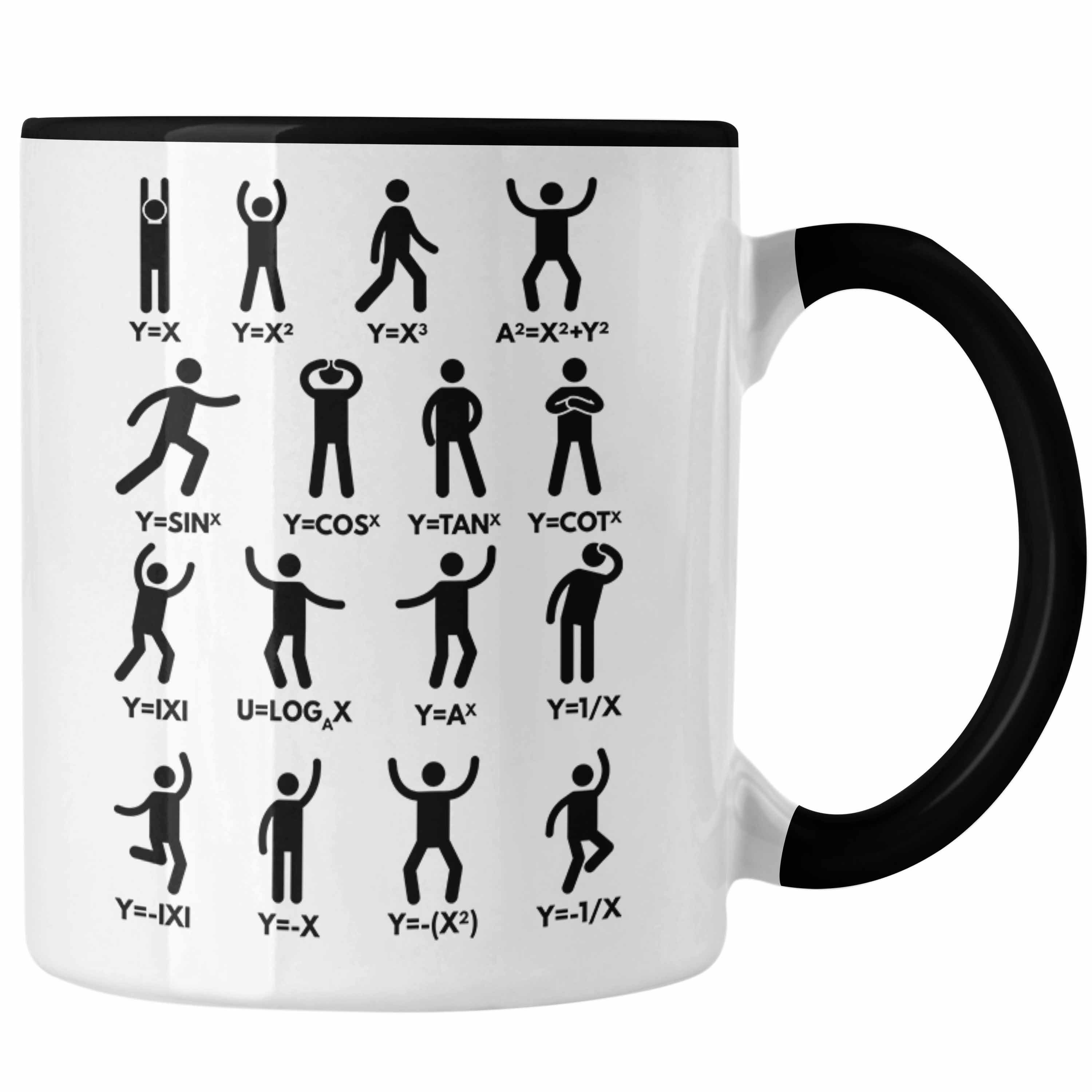 Trendation Tasse Trendation - Mathe Gleichungen Lustige Tasse Geschenk Mathelehrer Mathematik Spruch Schwarz