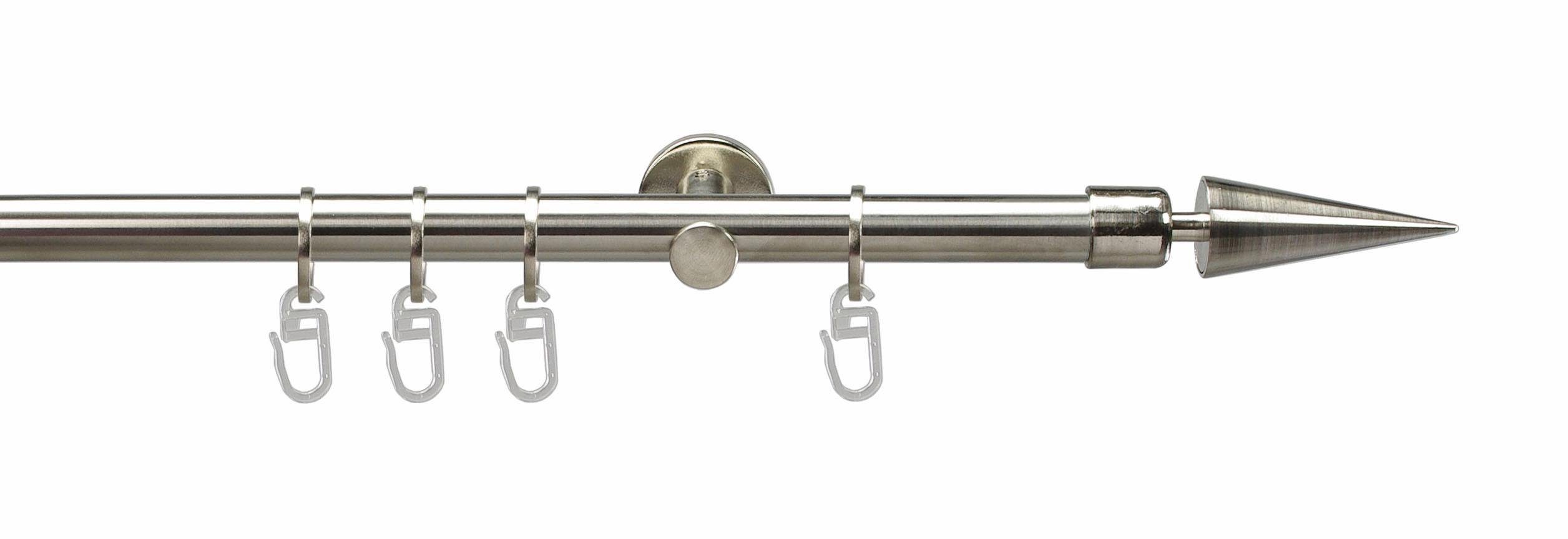 Liedeco Gardinenstange Mailand, Ø 16 mm, 1-läufig, Fixmaß, verschraubt, Metall