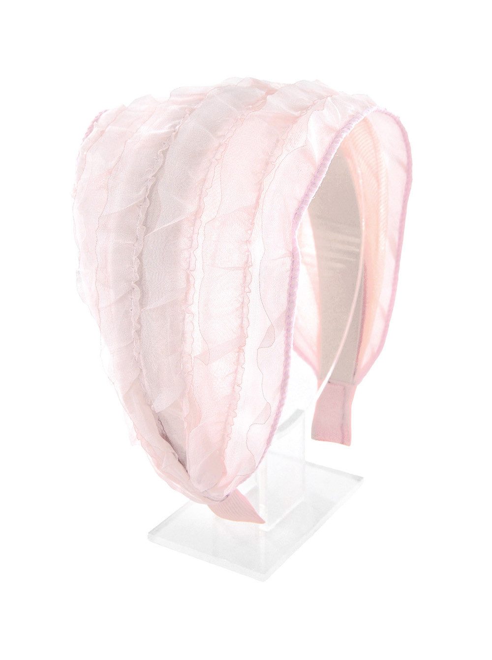 axy Haarreif breiter Haarreif aus mehrlagigem Chiffon im modischen Design, modisch Damen Haareifen Haarband