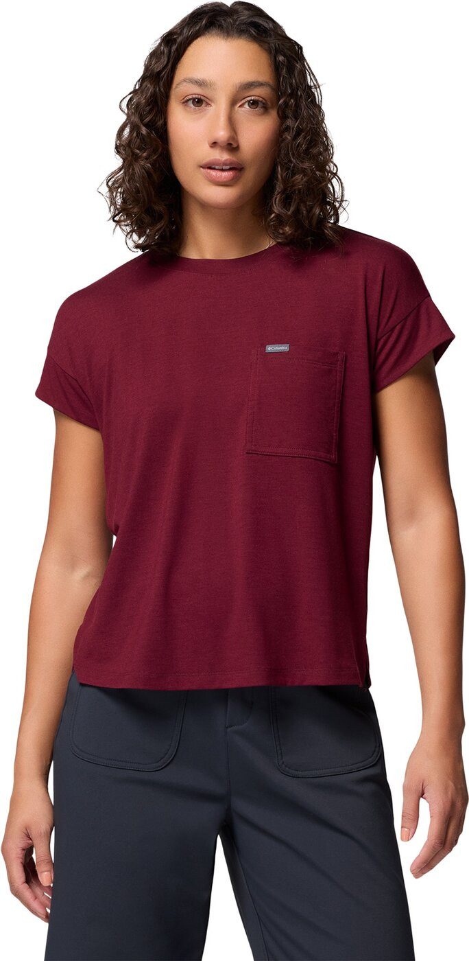 Columbia T-Shirt Daniela Falls SS RICH WINE