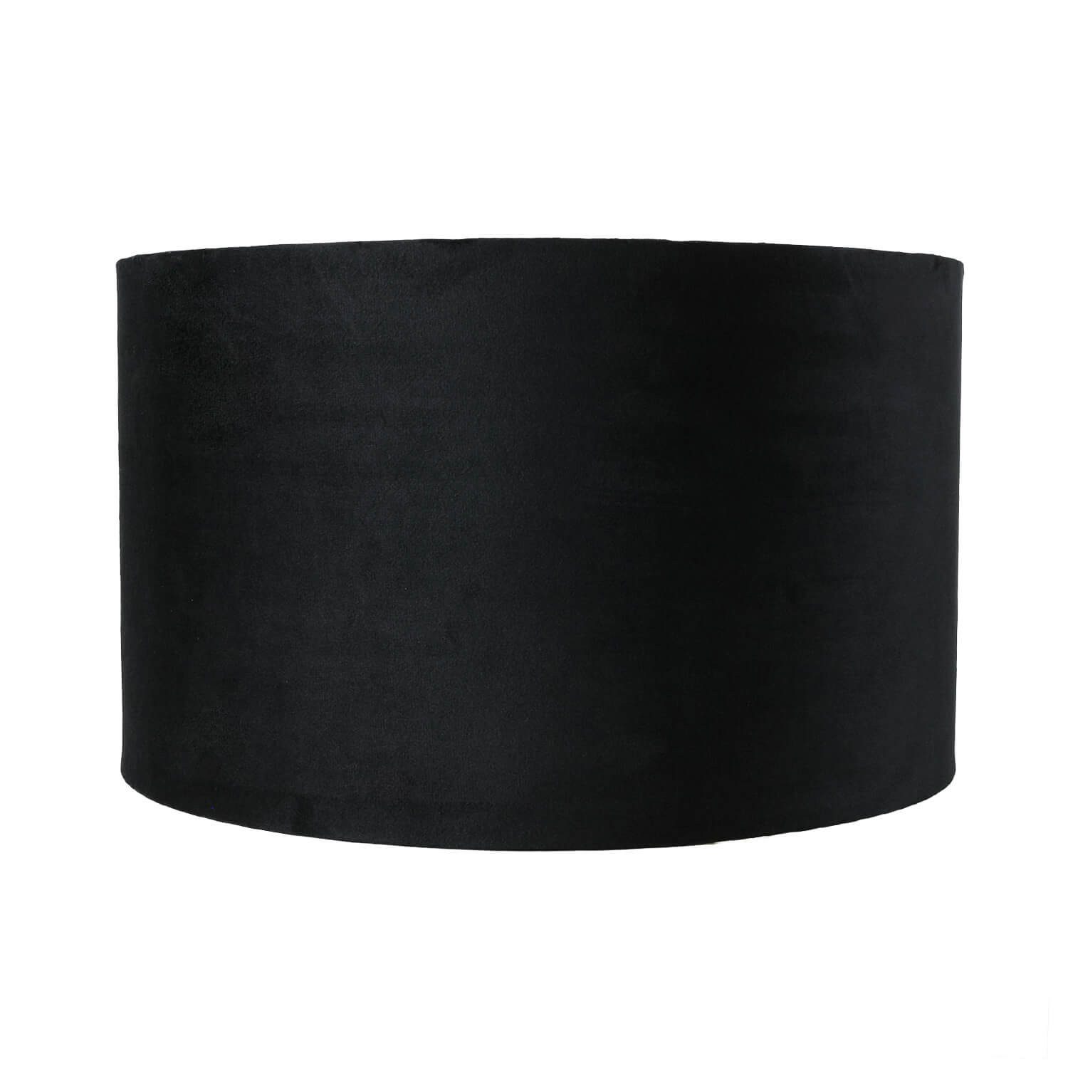 Licht-Erlebnisse Lampenschirm GIRONA, Ø 40 cm in Schwarz Gold Flur Stoff Modern