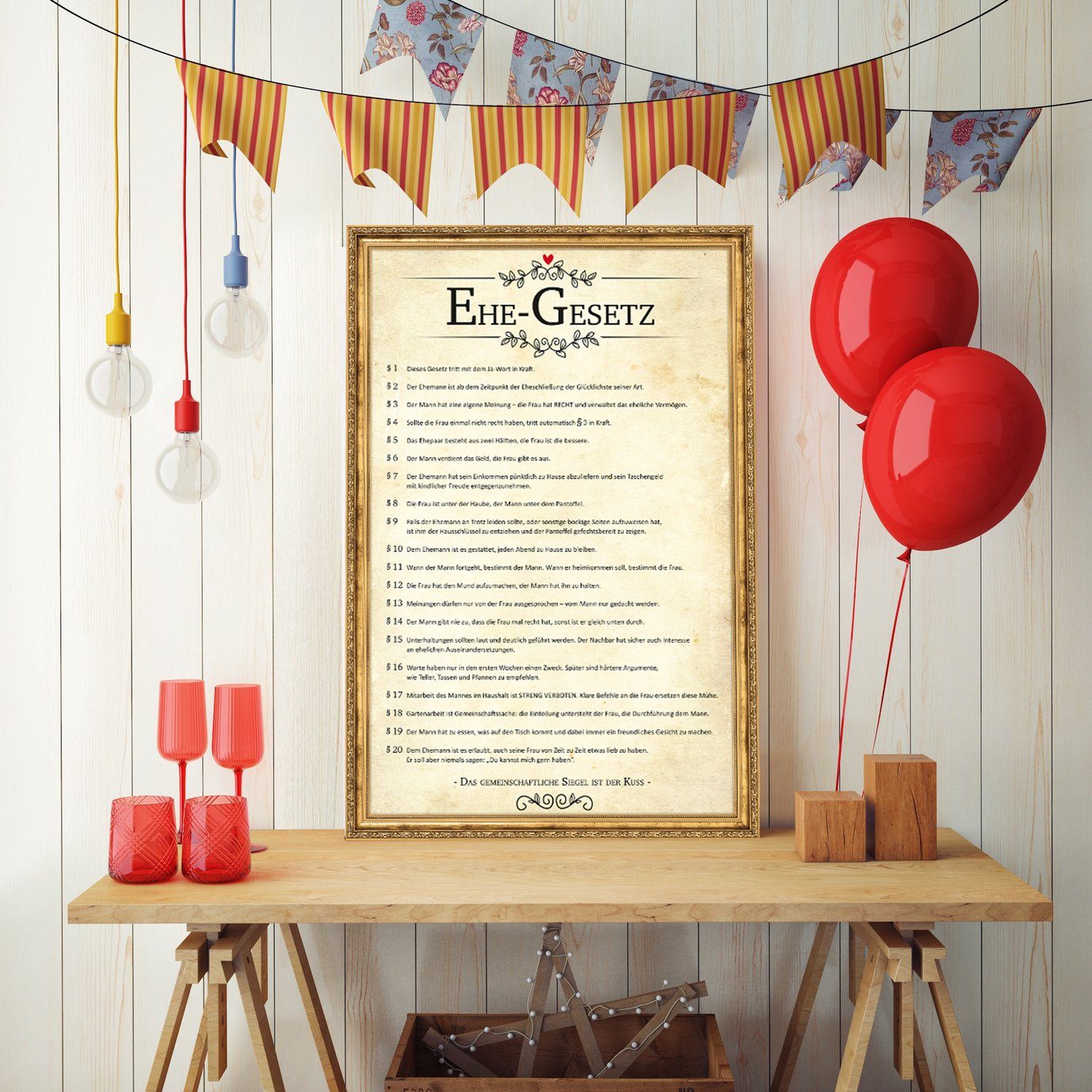 Close Up Poster Ehegesetz Poster 40 x 60 cm günstig online kaufen