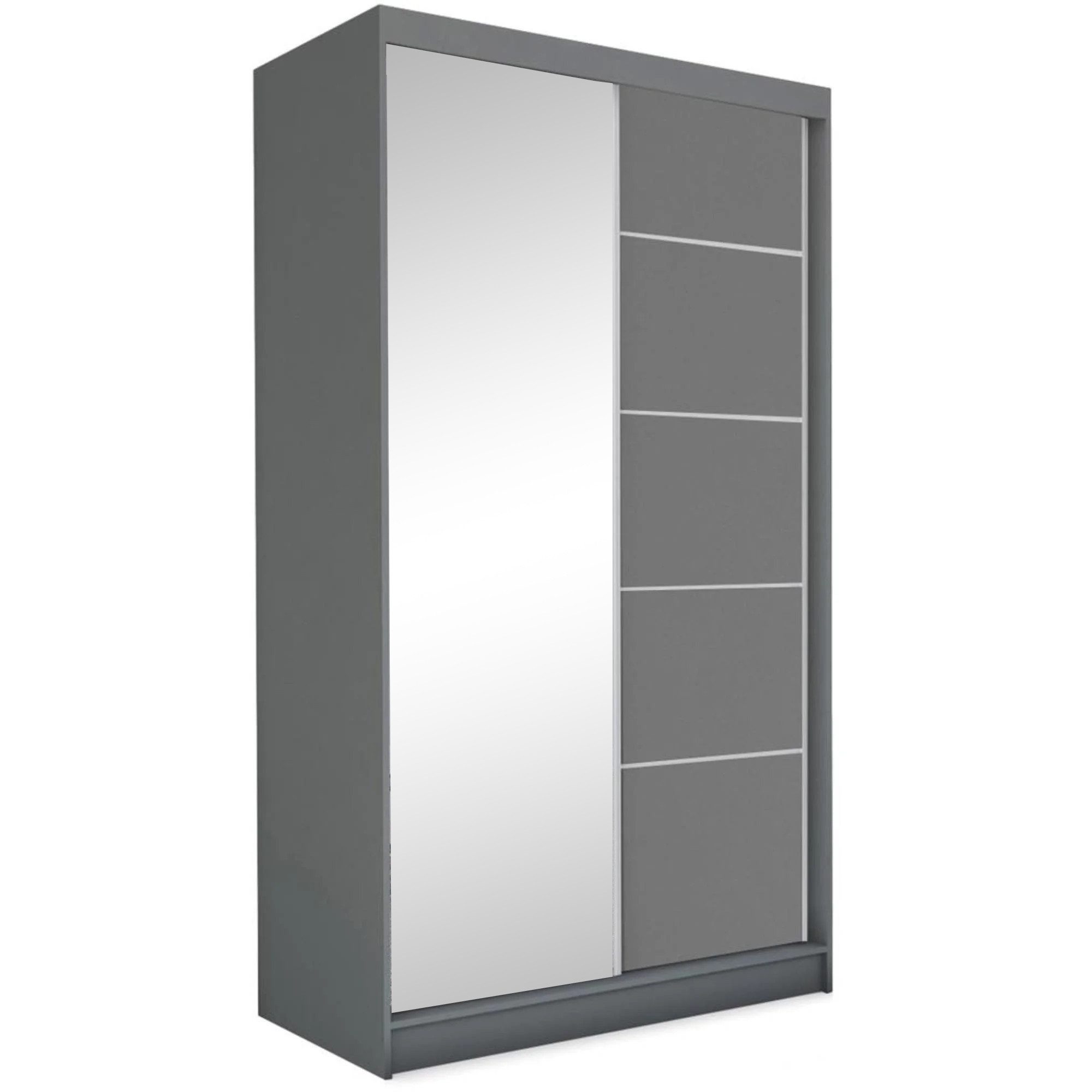 Beautysofa Schwebetürenschrank Marika (Garderobenschrank mit Spiegel günstig online kaufen