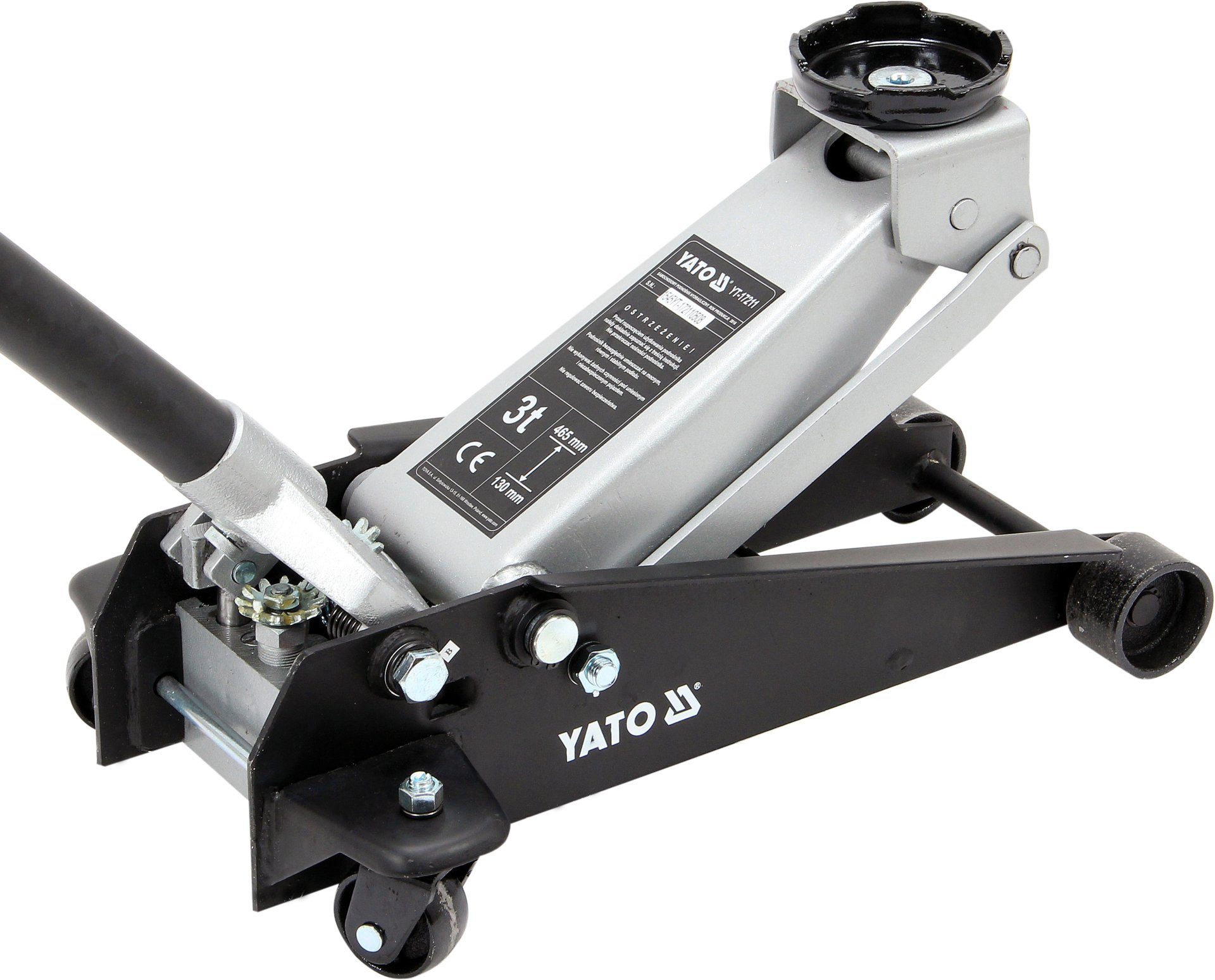 Yato Wagenheber Cric hydraulique 3t, cric roulant, hohe Qualität