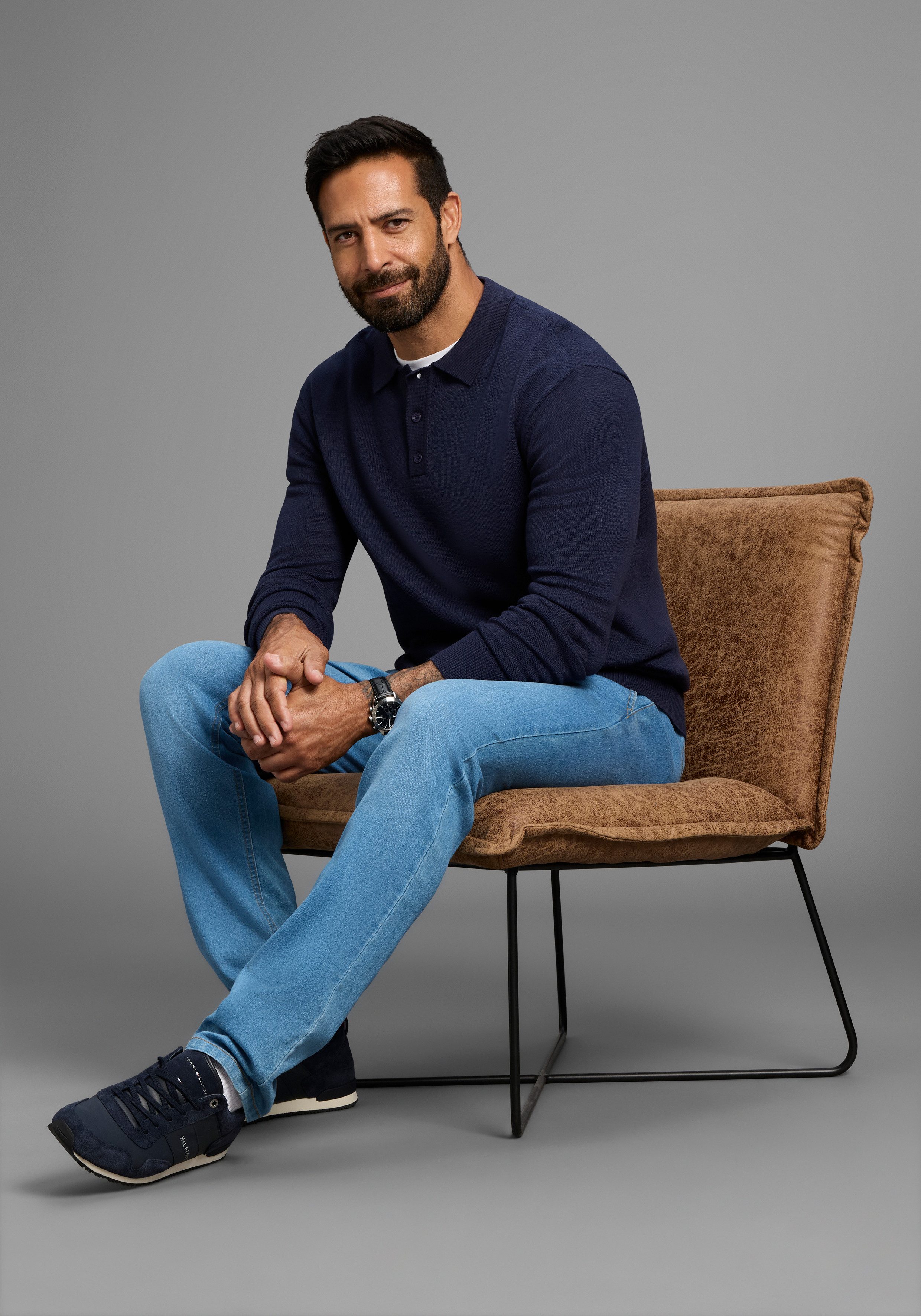 Man's World Polokragenpullover Neue Kollektion ! Feinstrick, ideal für die günstig online kaufen