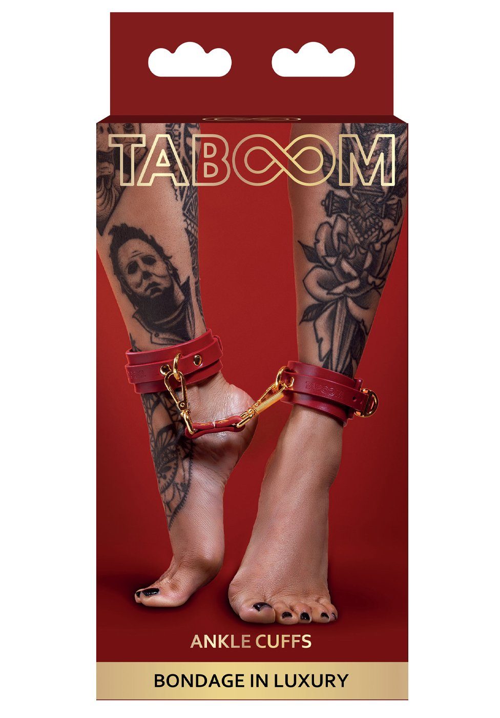 Taboom Fußfesseln Fußfesseln - rot, gold