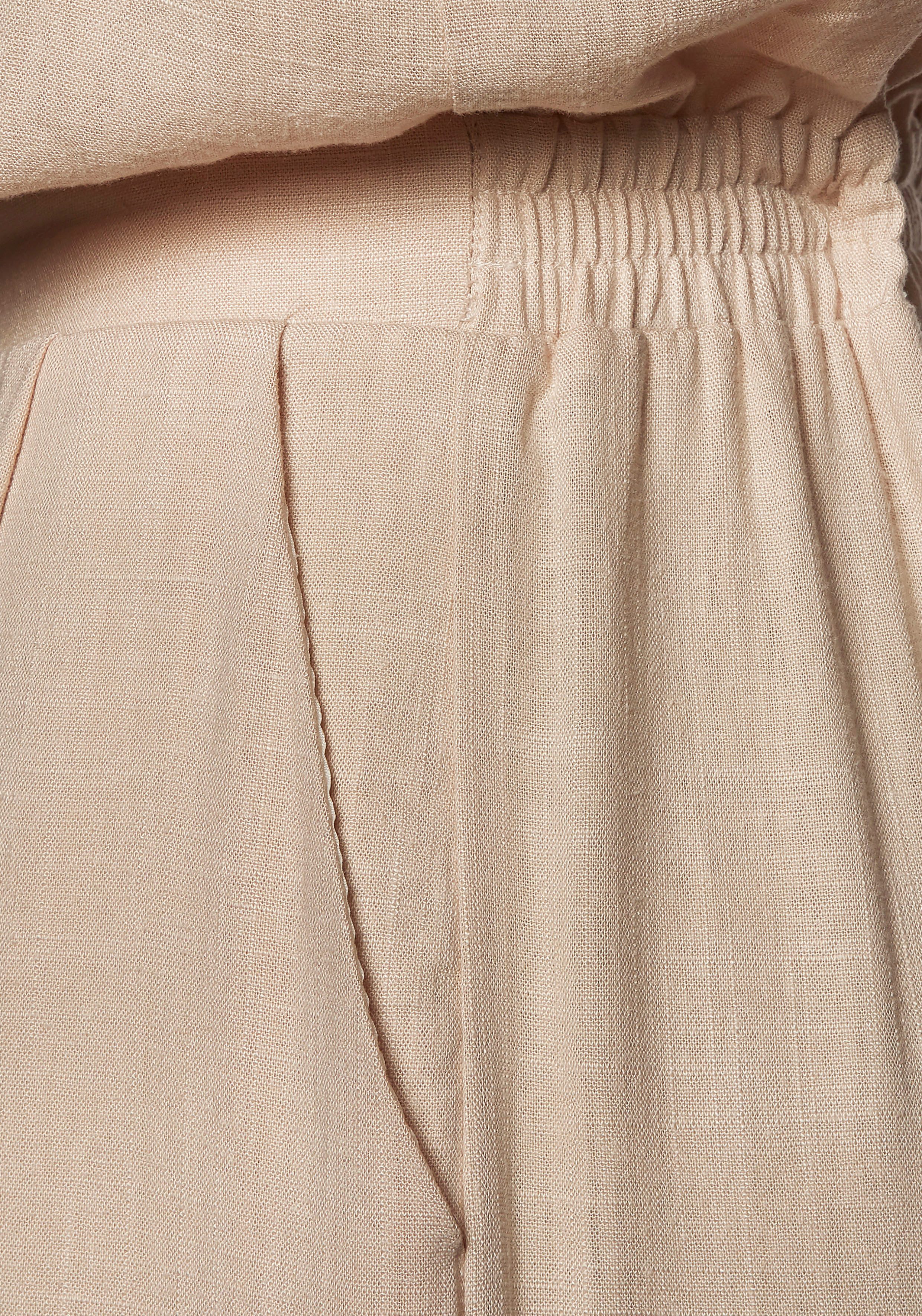 LASCANA Overall mit weitem Bein, Webware mit Leinen