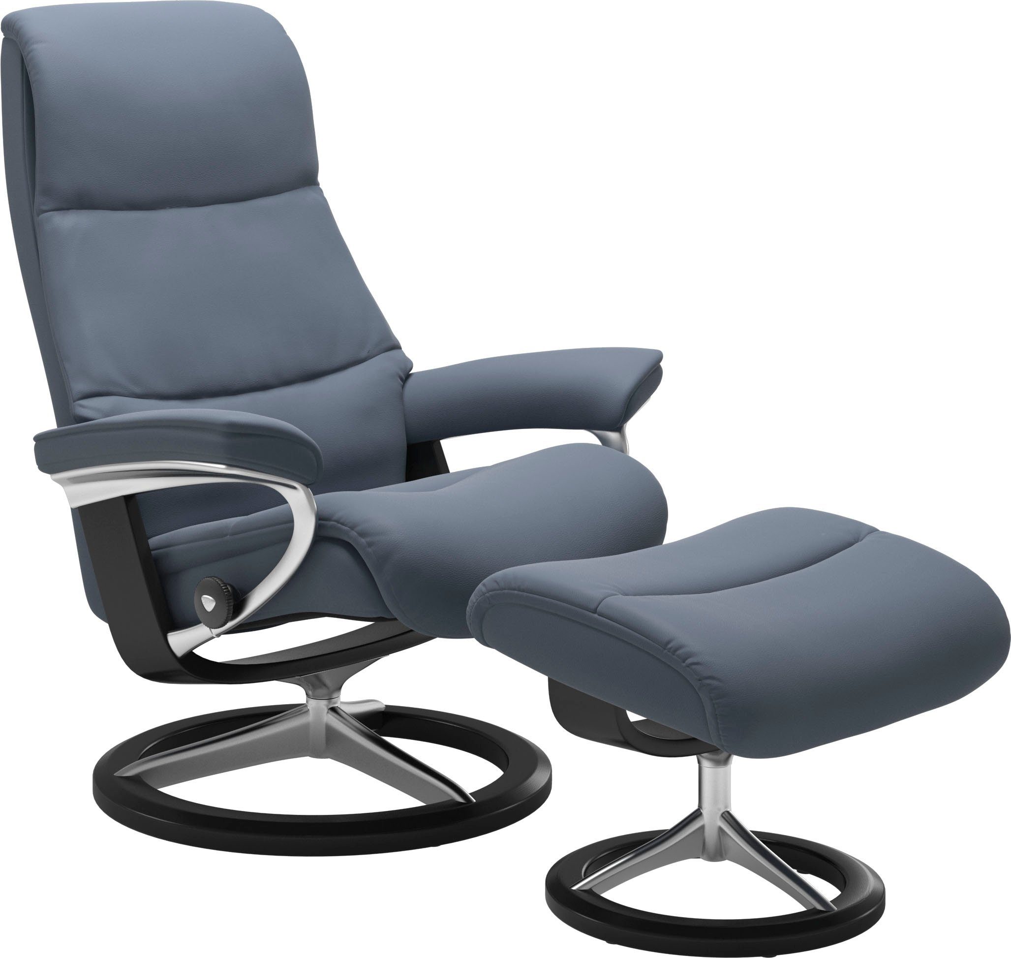 mit Base, Signature Stressless® M,Gestell Schwarz Relaxsessel Größe View,