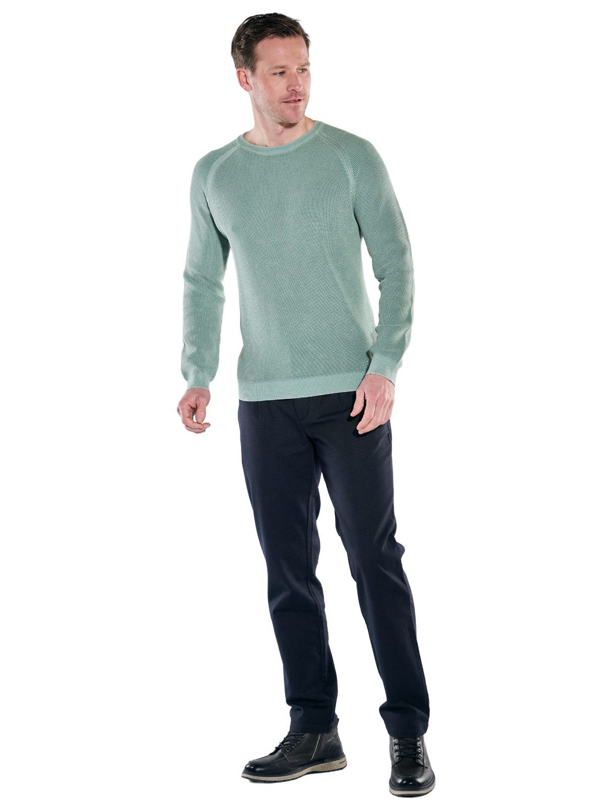 Engbers Rundhalspullover Herren Pullover Rundhals, Tuerkis