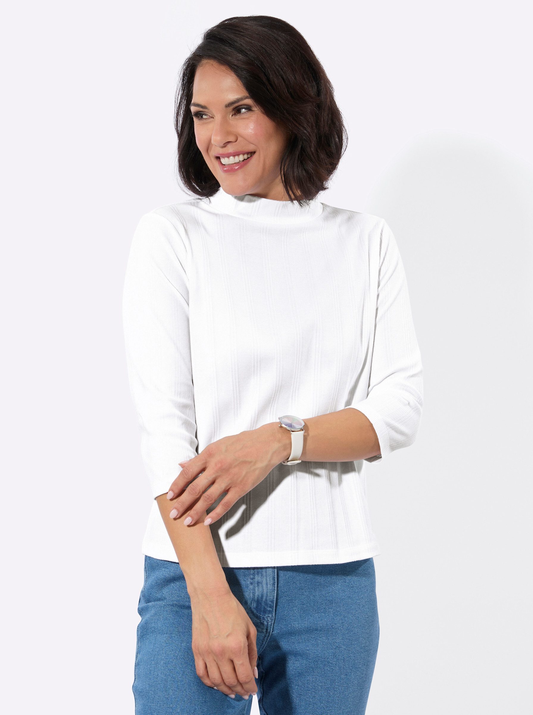 Witt T-Shirt Stehkragen-Shirt 3/4-Arm