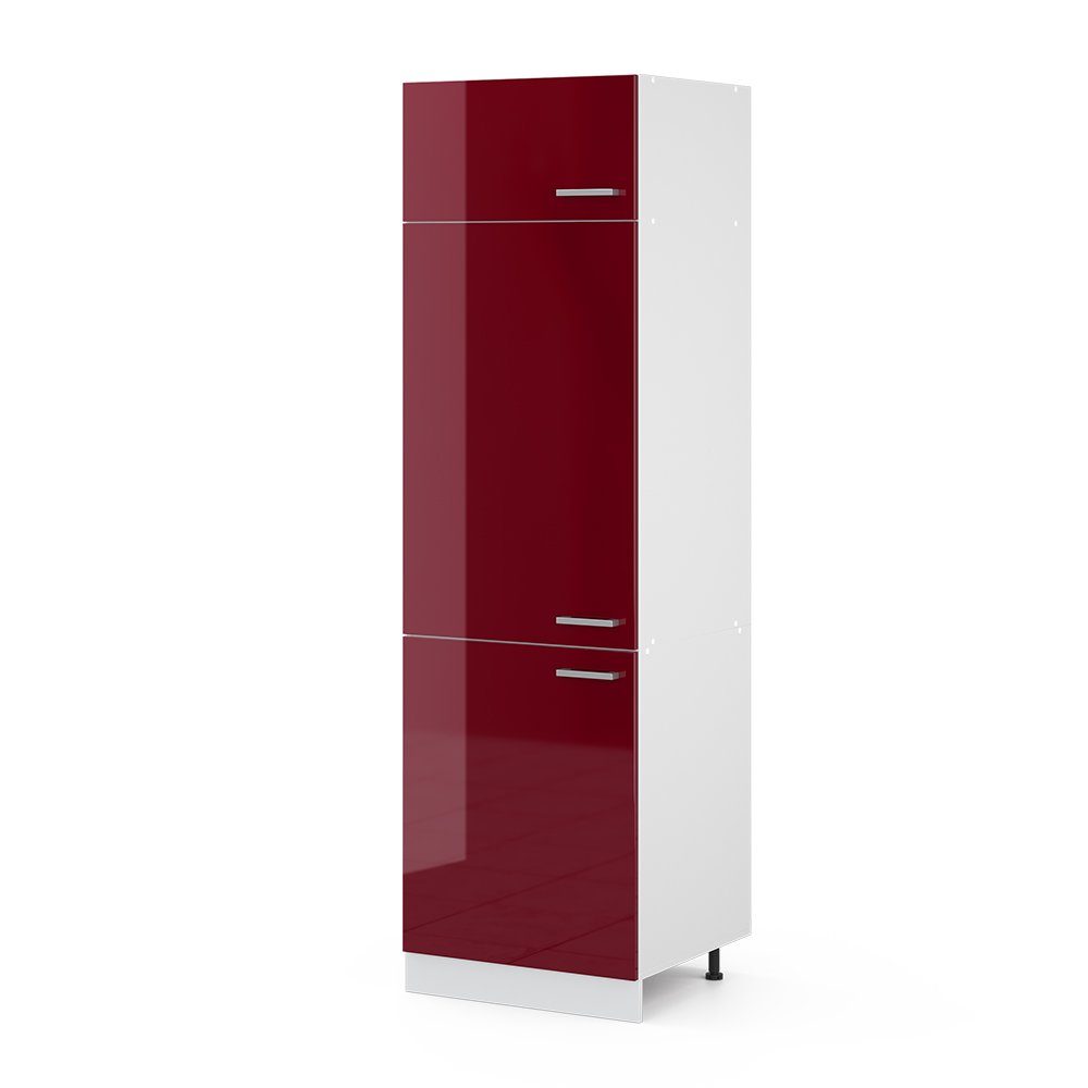 Vicco Kühlumbauschrank R-Line, Bordeaux Hochglanz/Weiß, 60 günstig online kaufen