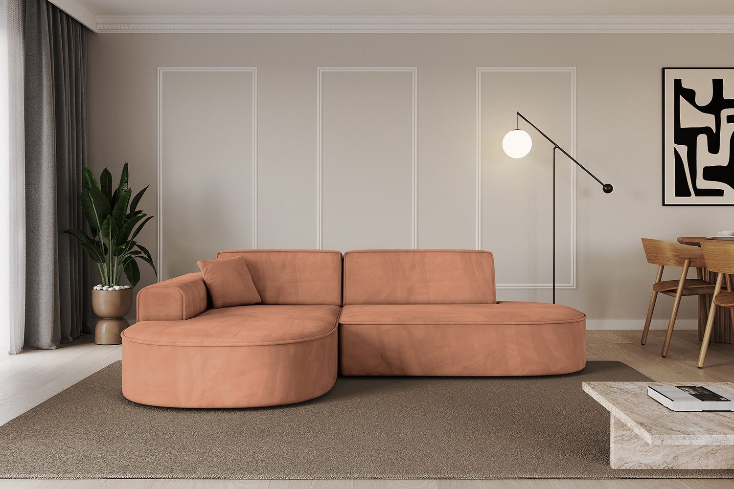 ALTDECOR Ecksofa MARI-L1, Sofa Praktische Bequeme Funktionsecke Couch L-Form Eckcouch, Corner Sofa L-Form Vielseitige Sofa Wohnlandschaft Wohnzimmer