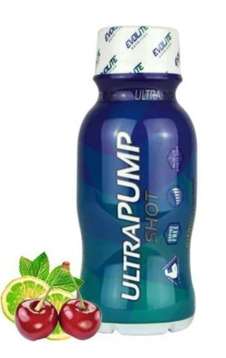 Evolite Nutrition EVOLITE® ULTRA PUMP SHOTS 12 x 100ml Lemon Lime Cherry Flüssig, 12 er 10x120ml Shots à 12 St., 1200 ml, praktische 100ml Shots