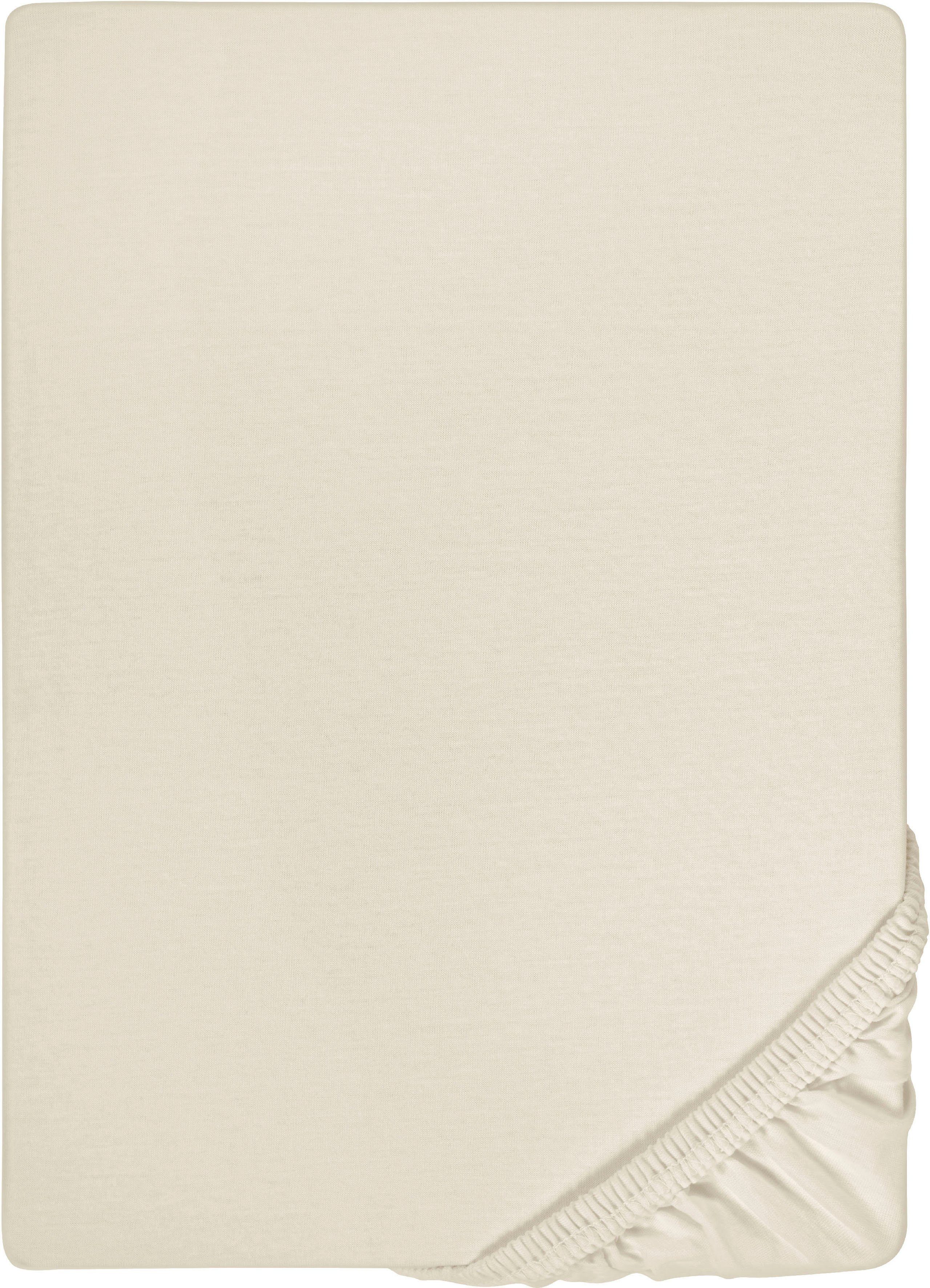 Biberna Spannbettlaken Conny, Jersey-Elasthan, Gummizug: rundum, (1 Stück), günstig online kaufen