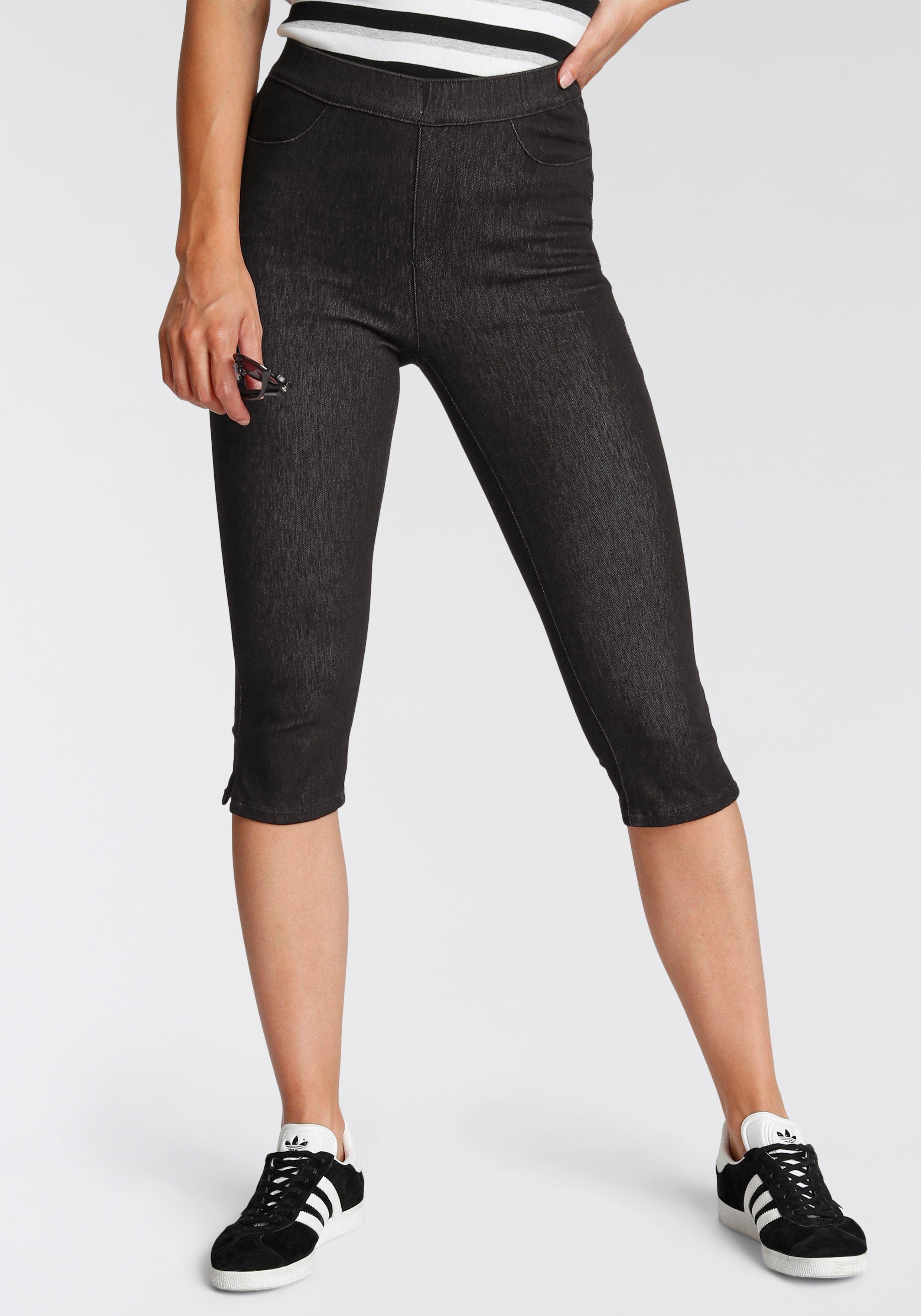 Arizona Jogg Pants High Waist in Denim-Optik black | Skinny Jeans