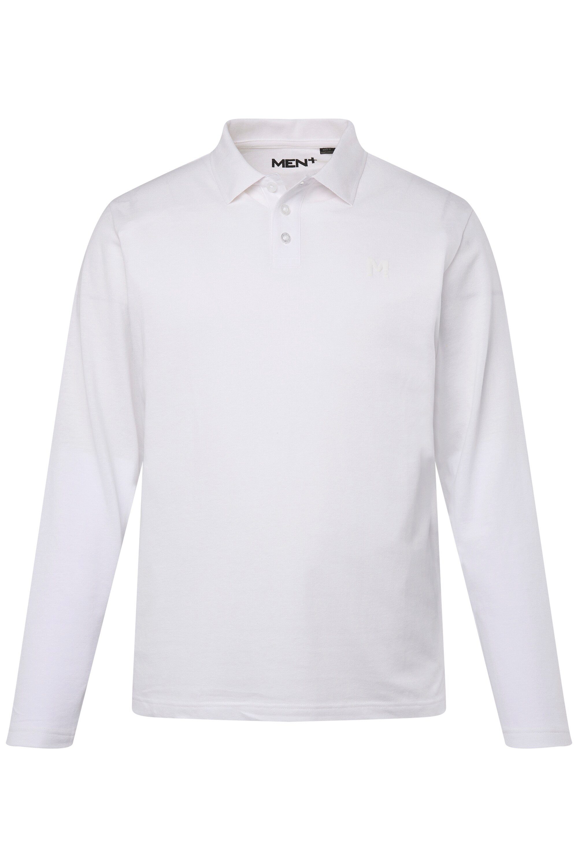 Men Plus Poloshirt Men+ Poloshirt Basic Piqué Langarm bis 8 XL günstig online kaufen