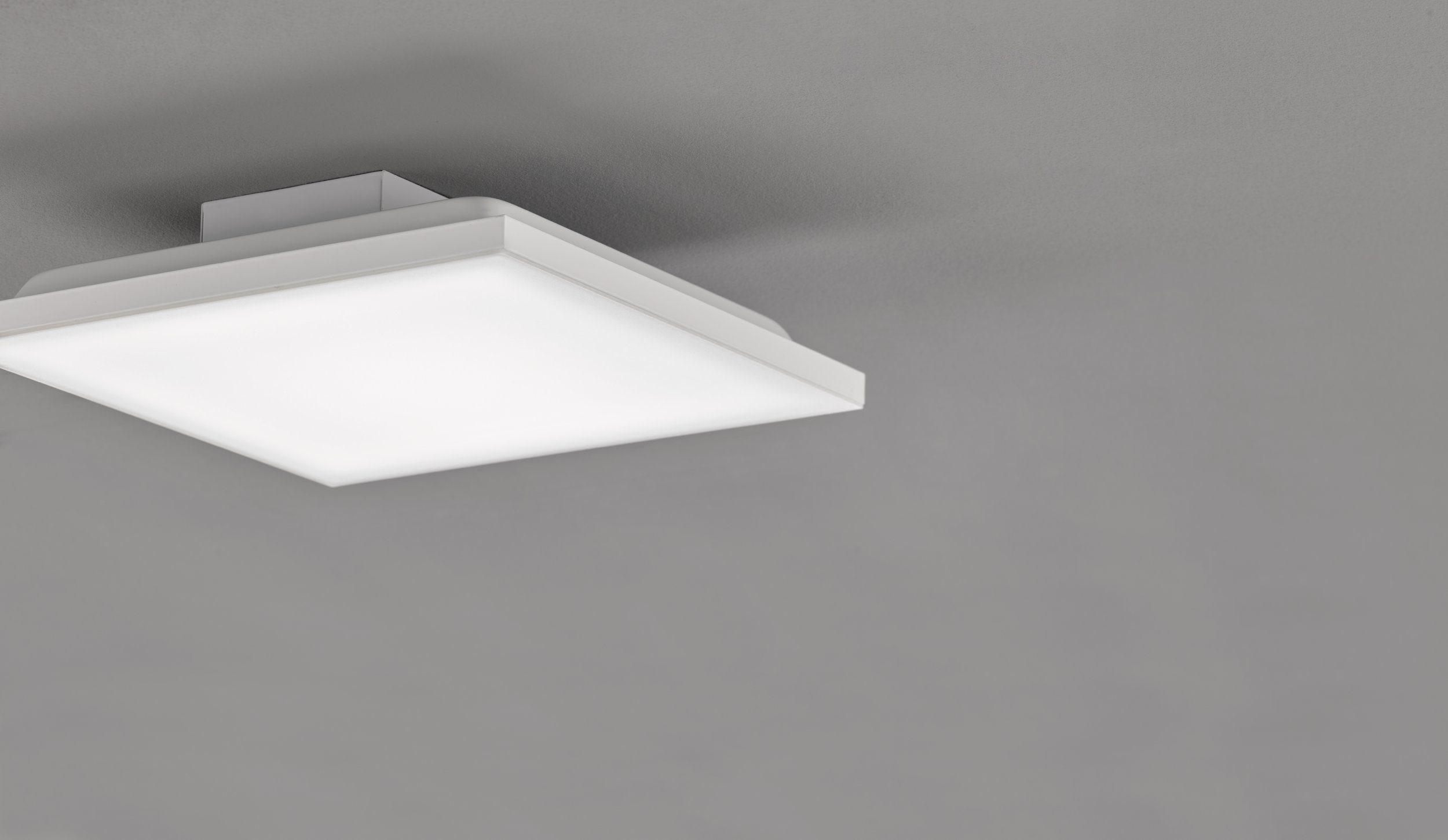 EGLO LED Deckenleuchte Calemar, Leuchtmittel inklusive, Deckenlampe, Lampe für Büro und Küche, neutralweiß, 29x29 cm