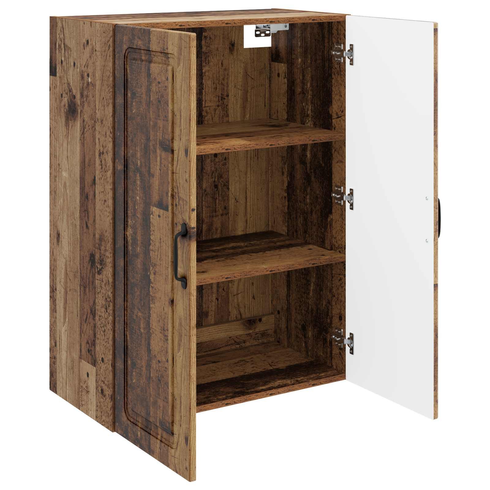 vidaXL Hängeschrank 66 x 34,5 x 90 cm Hängeschrank Wandschrank Altholz 66x34,5x90 cm Holzw