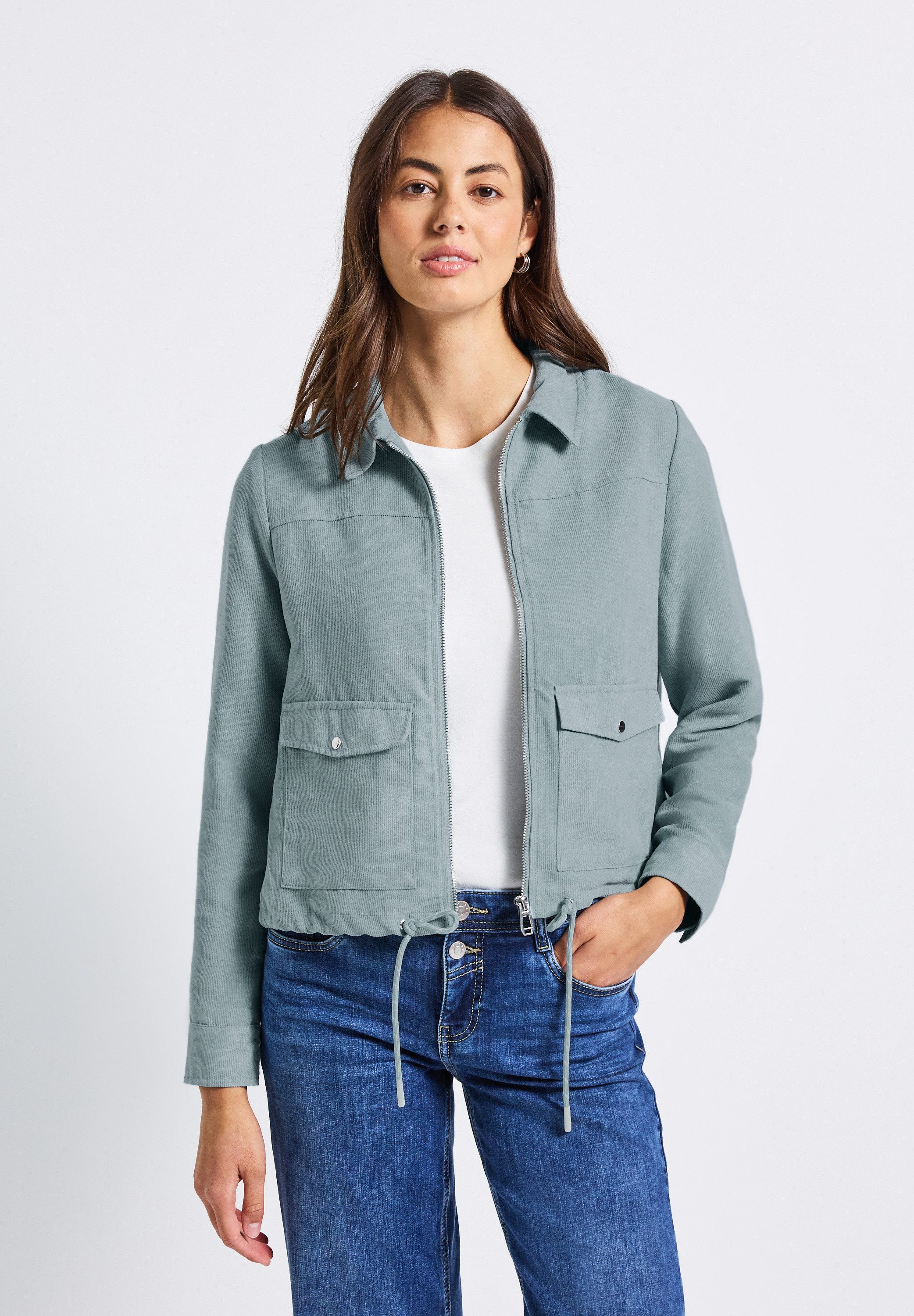 STREET ONE Kurzjacke in Cord-Optik