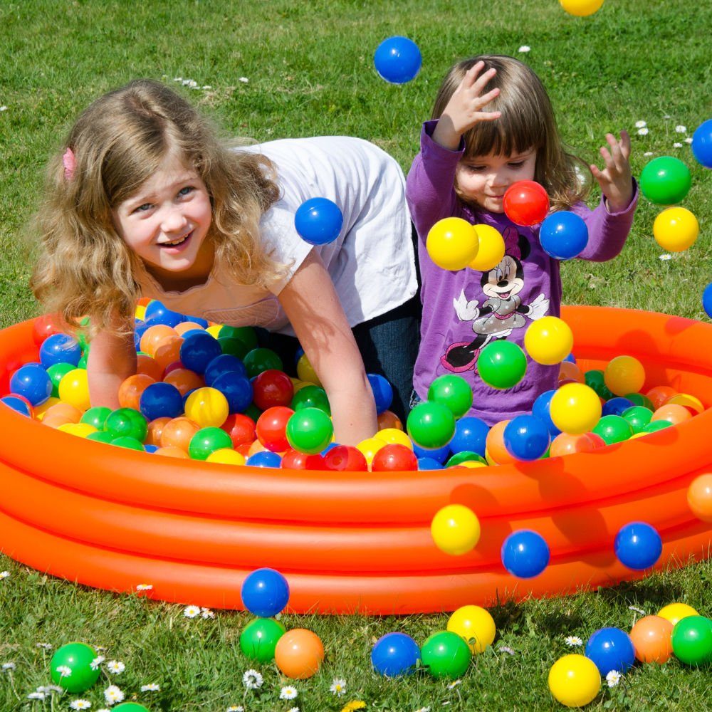 LittleTom Bällebad-Bälle 50 - 10.000 Stück Bällebad Bälle Bällebadbälle (50-St), Bunte Farben Neuware Ball