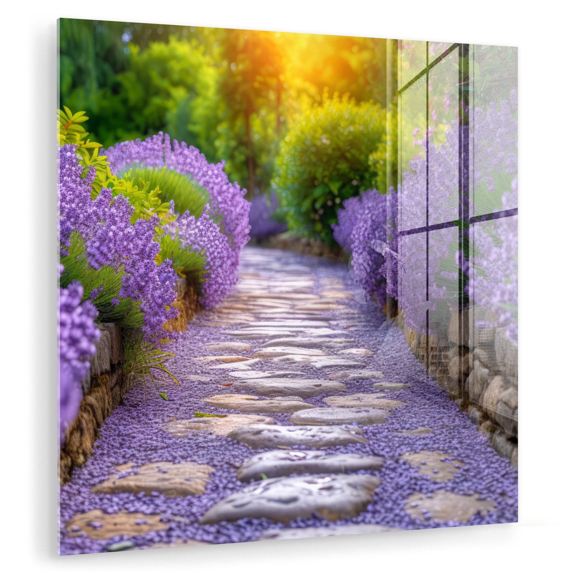 MuchoWow Acrylglasbild Blumen - Kröte - günstig online kaufen