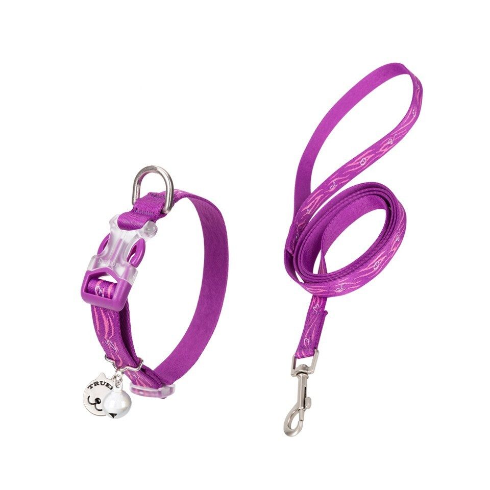 Truelove Katzen-Halsband Katzengarnitur violett