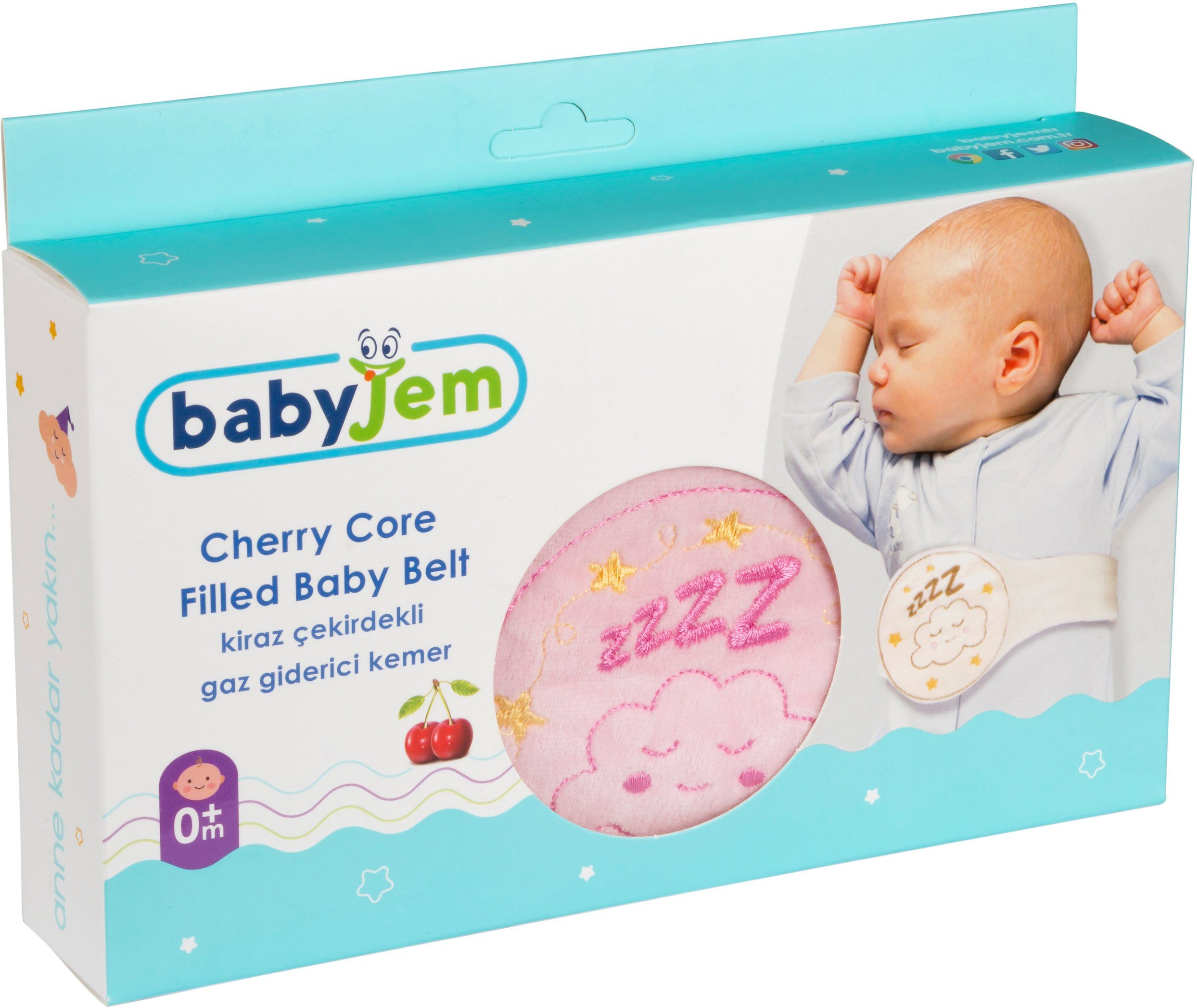 Babyjem Kirschkernkissen als Gürtel Wärmekissen für Babys Für die Mikrow 