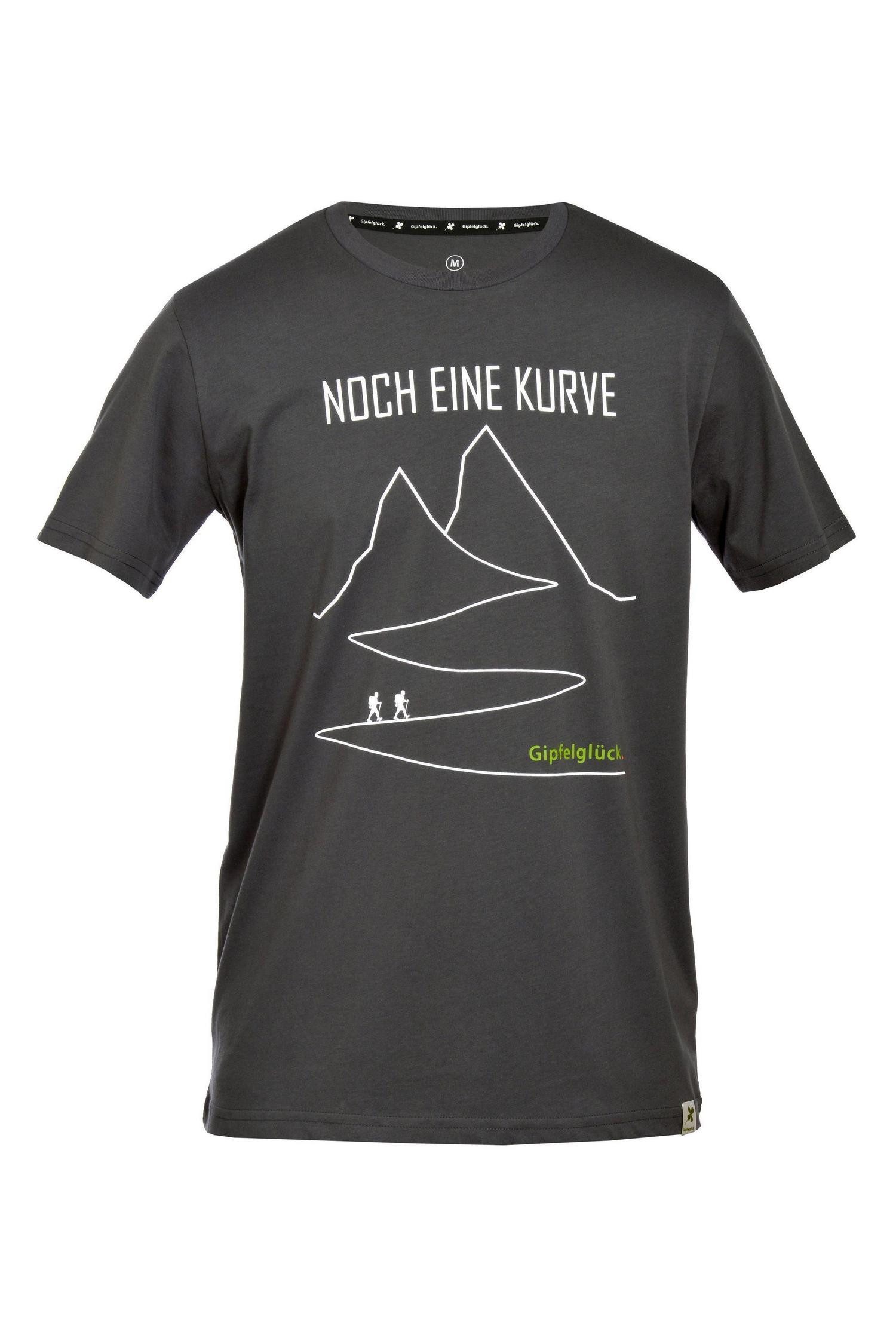 Gipfelglück T-Shirt FELIX für Herren, Noch Eine Kurve-Print