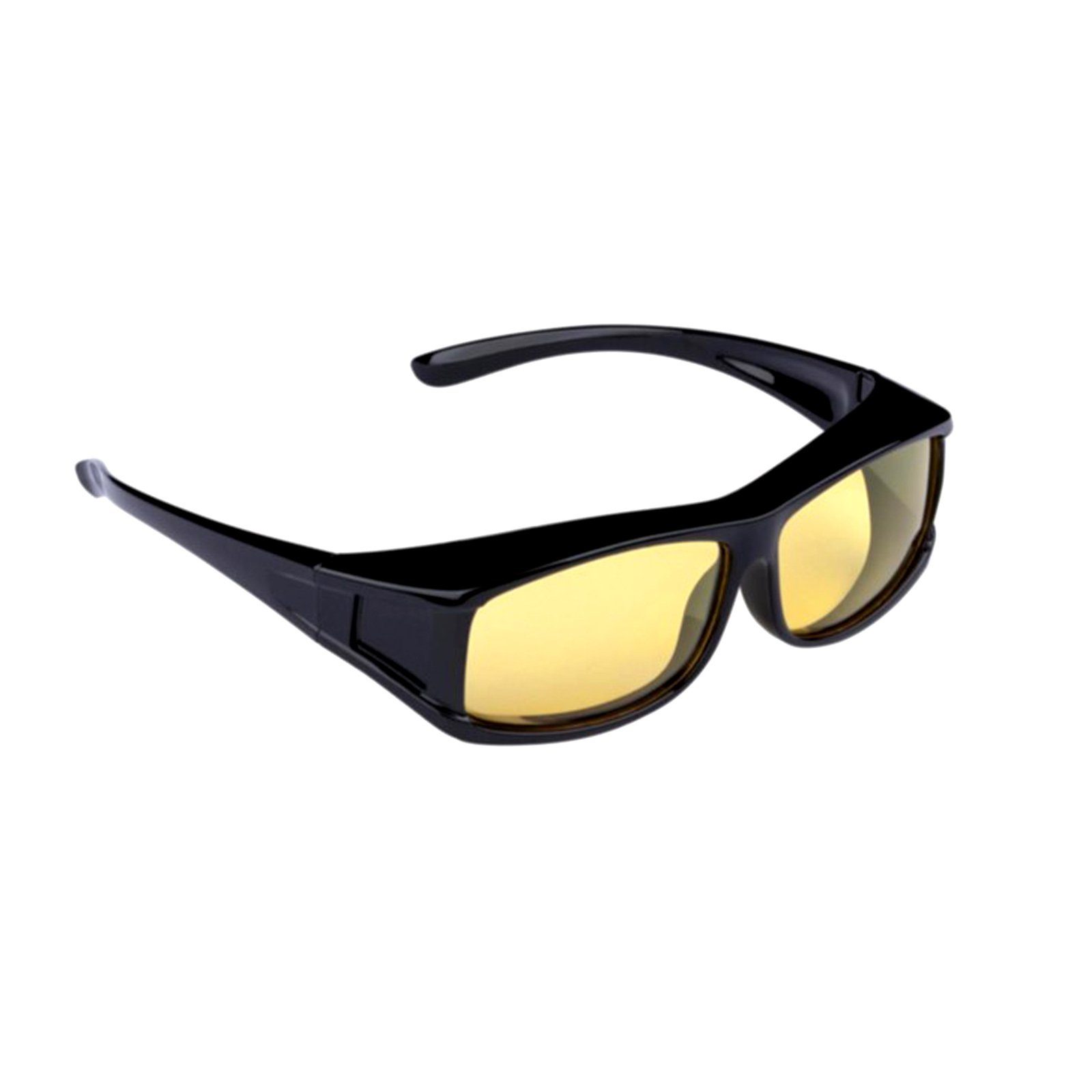 HAC24 Sonnenbrille Auto Nachtfahrbrille Nachtsichtbrille Kontrastbrille Überziehbrille (1-St) Polarisiert