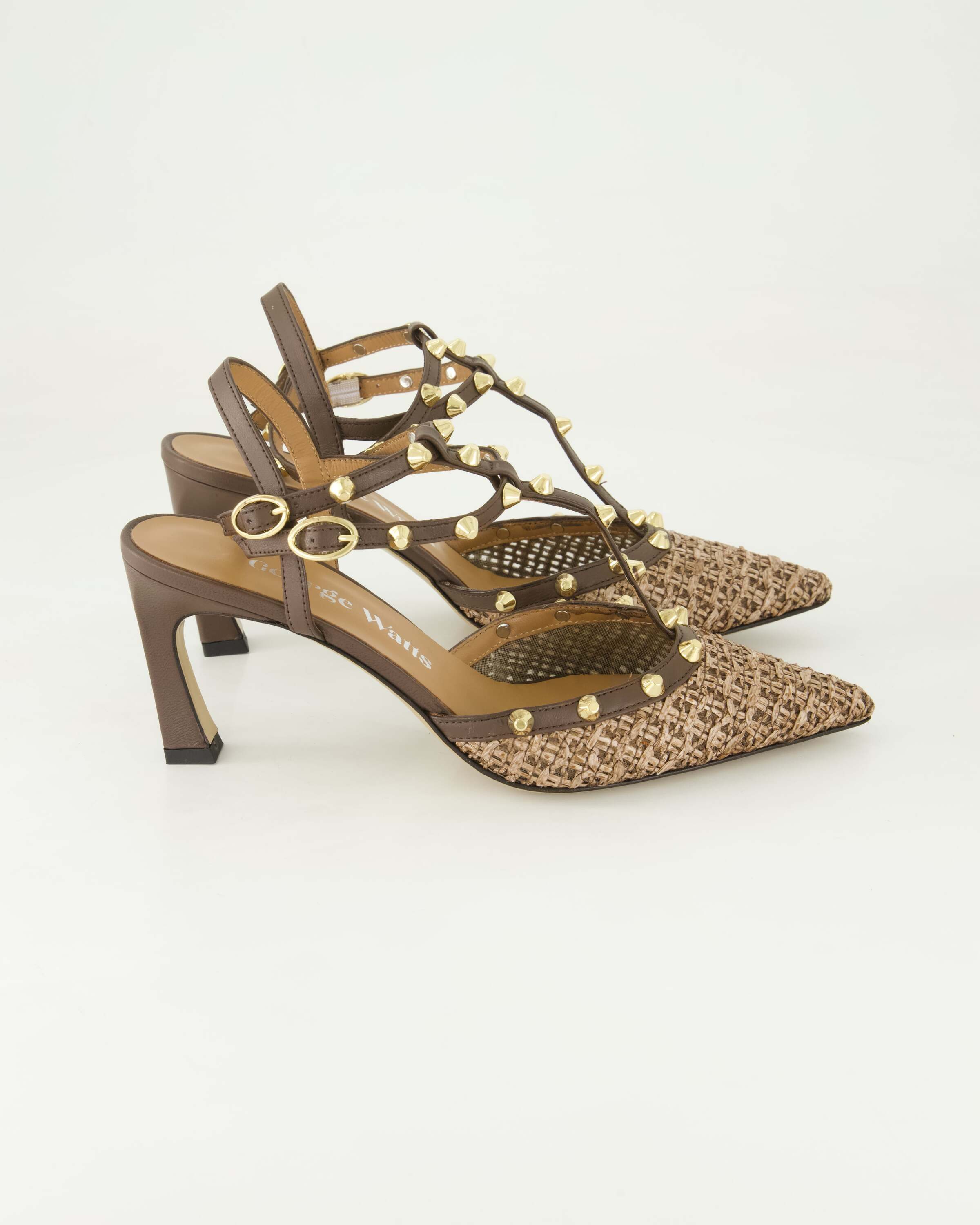 George Watts R1310 Slingpumps Obermaterial: Flecht