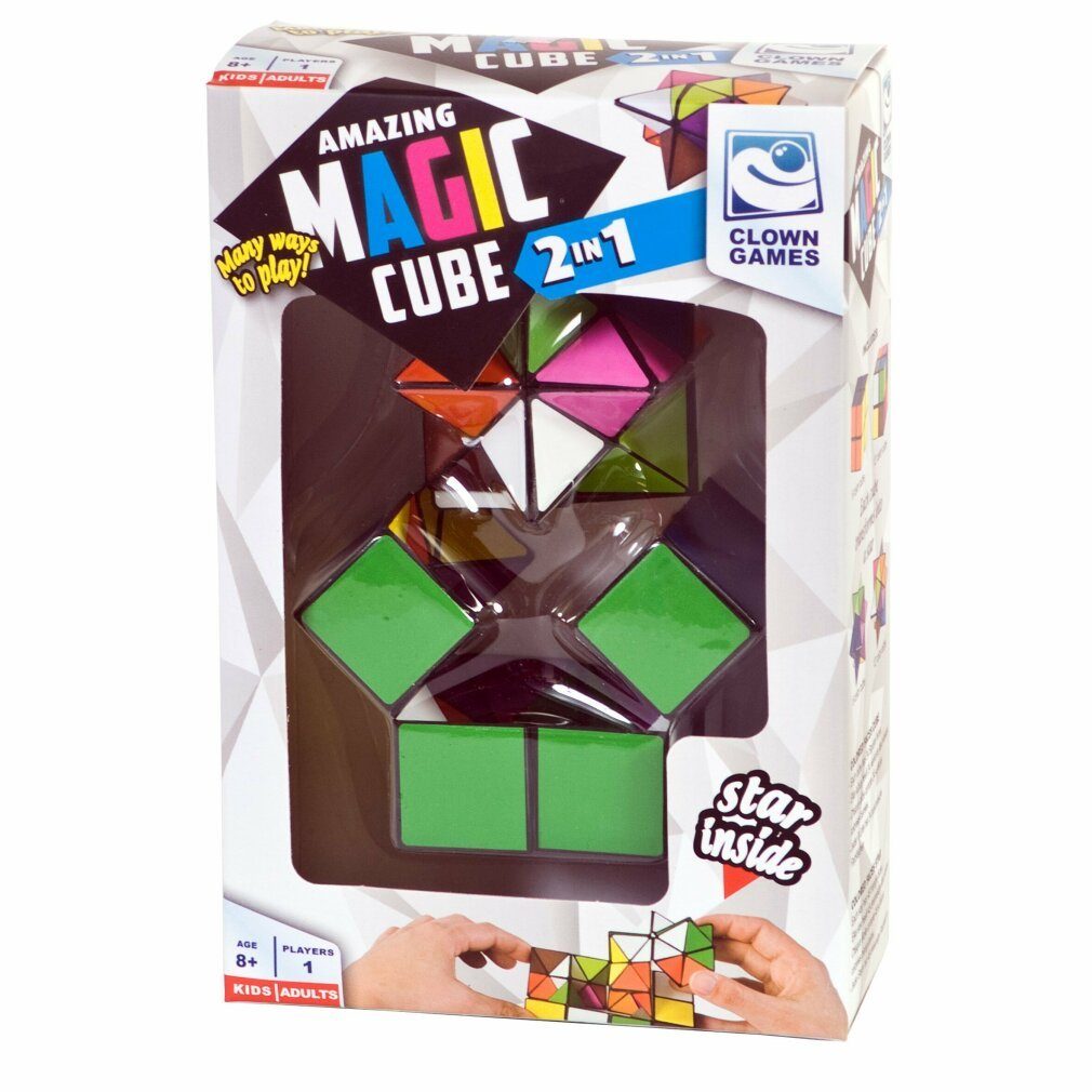 Van Der Meulen Spiel Clown Magic Puzzle Cube 2-in-1