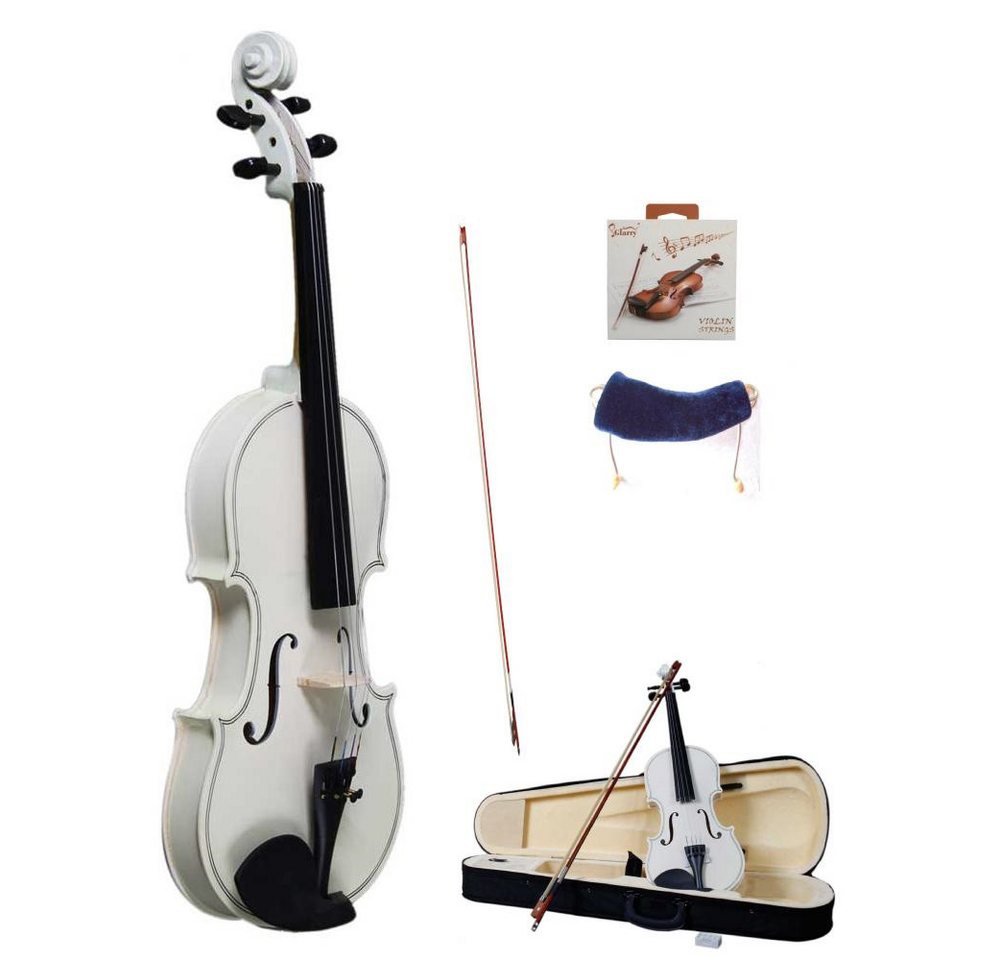 LALAHO Violine Geige 4/4 Violinenset 4/4 Komplettset mit Zubehör für Anfänger, Einsteiger/Schülerinstrument, inkl. Bogen, Koffer, Kolophonium