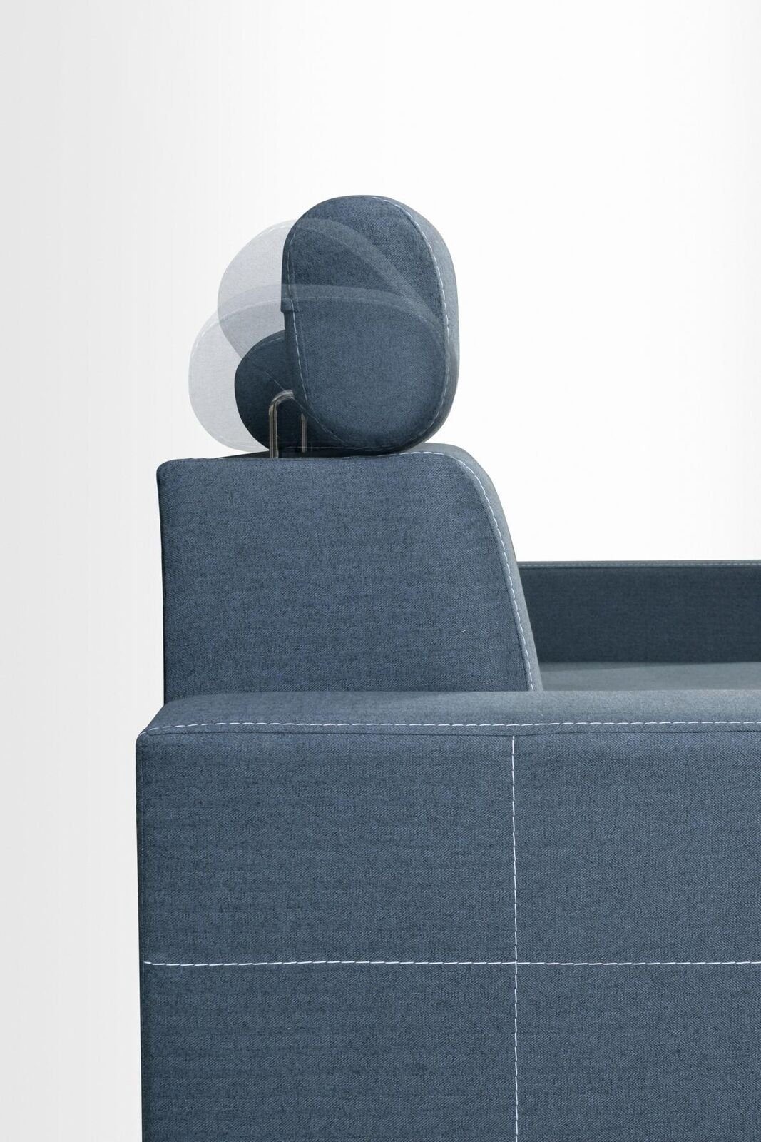 Neu, Luxus Moderne Europe in Blaues JVmoebel stilvolles L-Form Couch Ecksofa Design Ecksofa Made