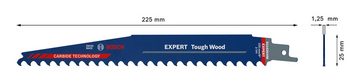 BOSCH Säbelsägeblatt Expert Tough Wood S 1142 KHM (3 Stück), Säbelsägeblatt - 3er-Pack