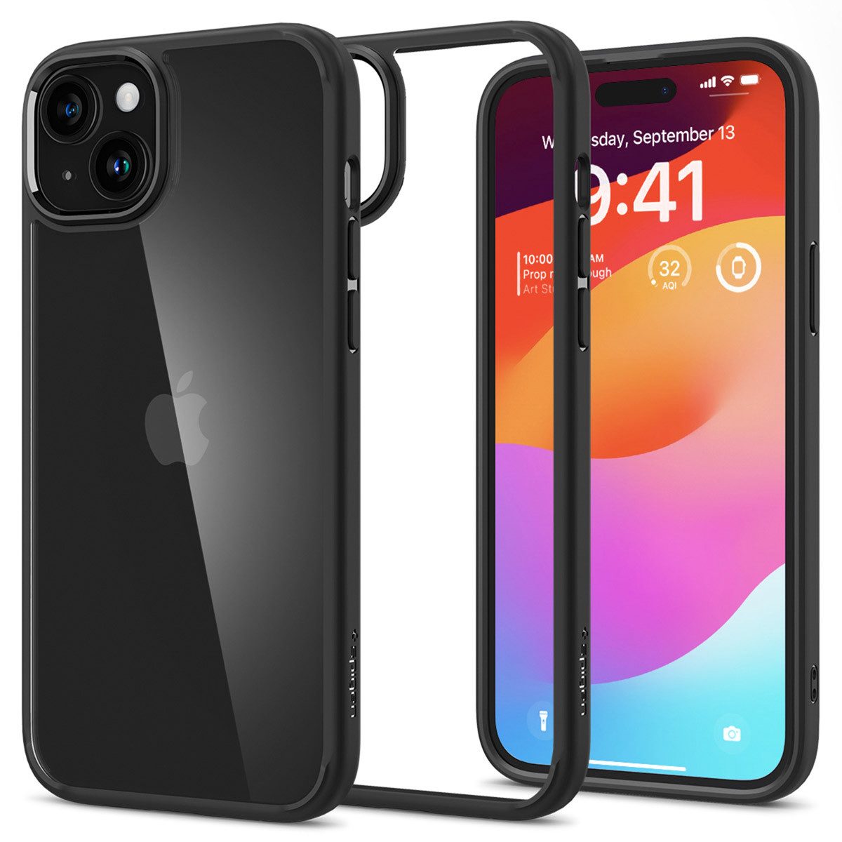 Spigen Backcover Spigen Ultra Hybrid™ Case für das Apple iPhone 15 - Matte Black