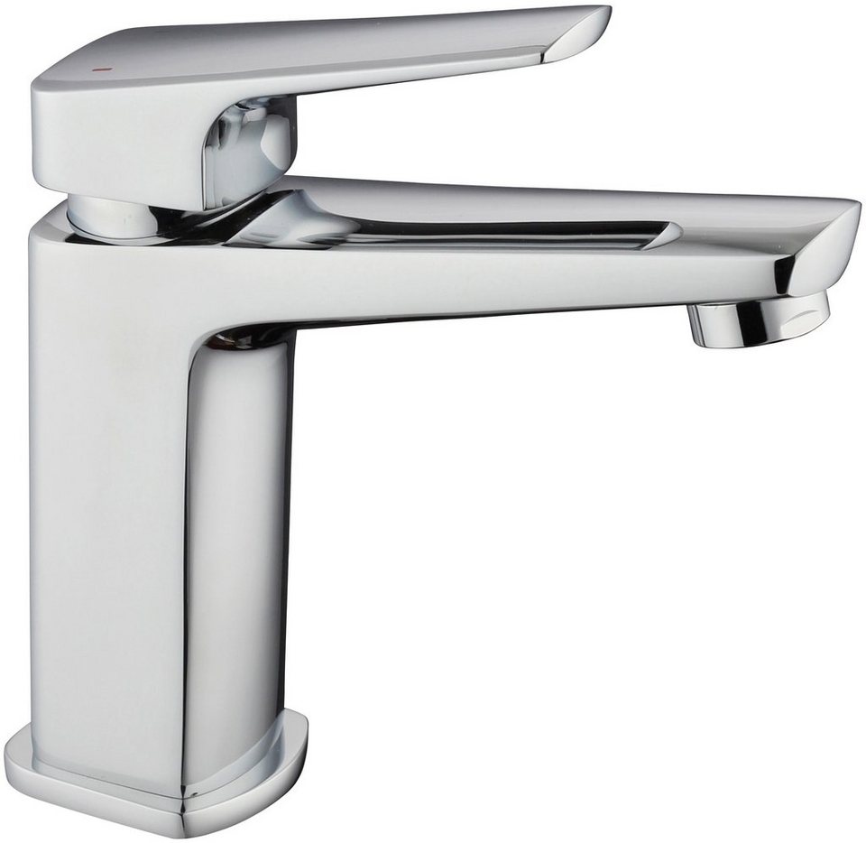 Waschtischarmatur Waschbecken Wasserhahn Mischbatterie Chrom mit Ablaufgarnitur Waschtischarmatur Waschbecken Wasserhahn Mischbatterie Chrom mit Ablaufgarnitur