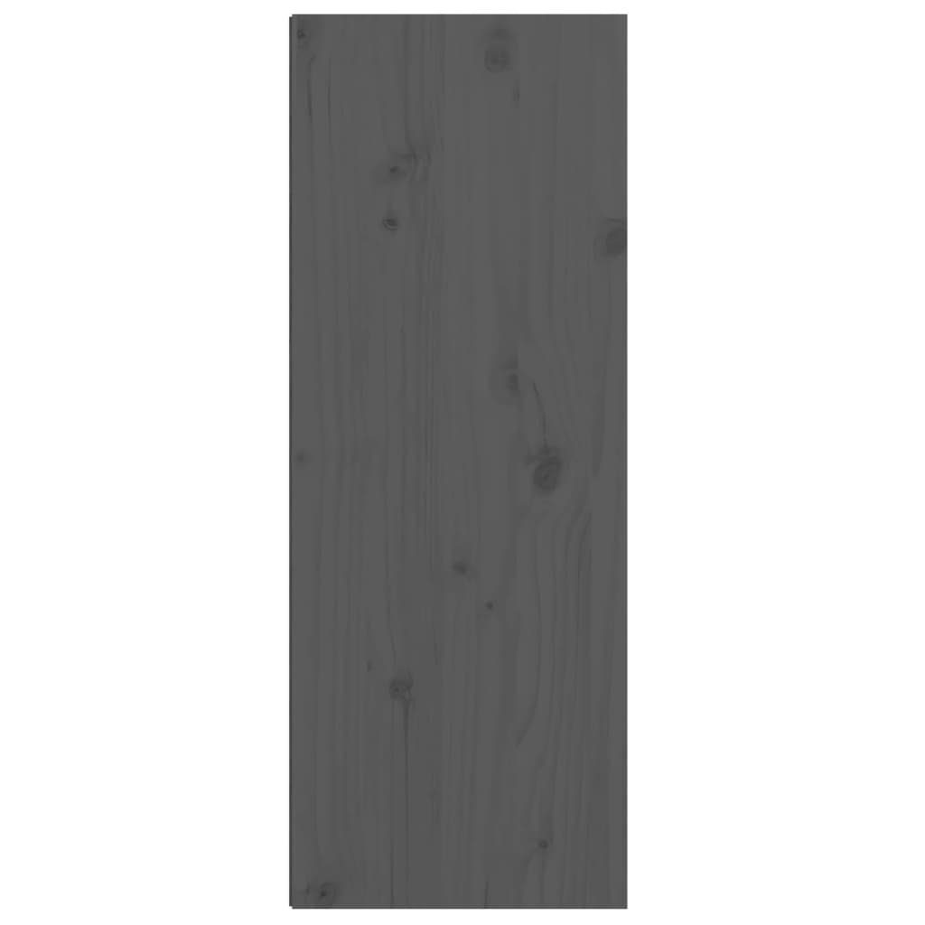 Massivholz Stk. Wandregal 30x30x80 Grau Kiefer 2 Wandschränke cm furnicato