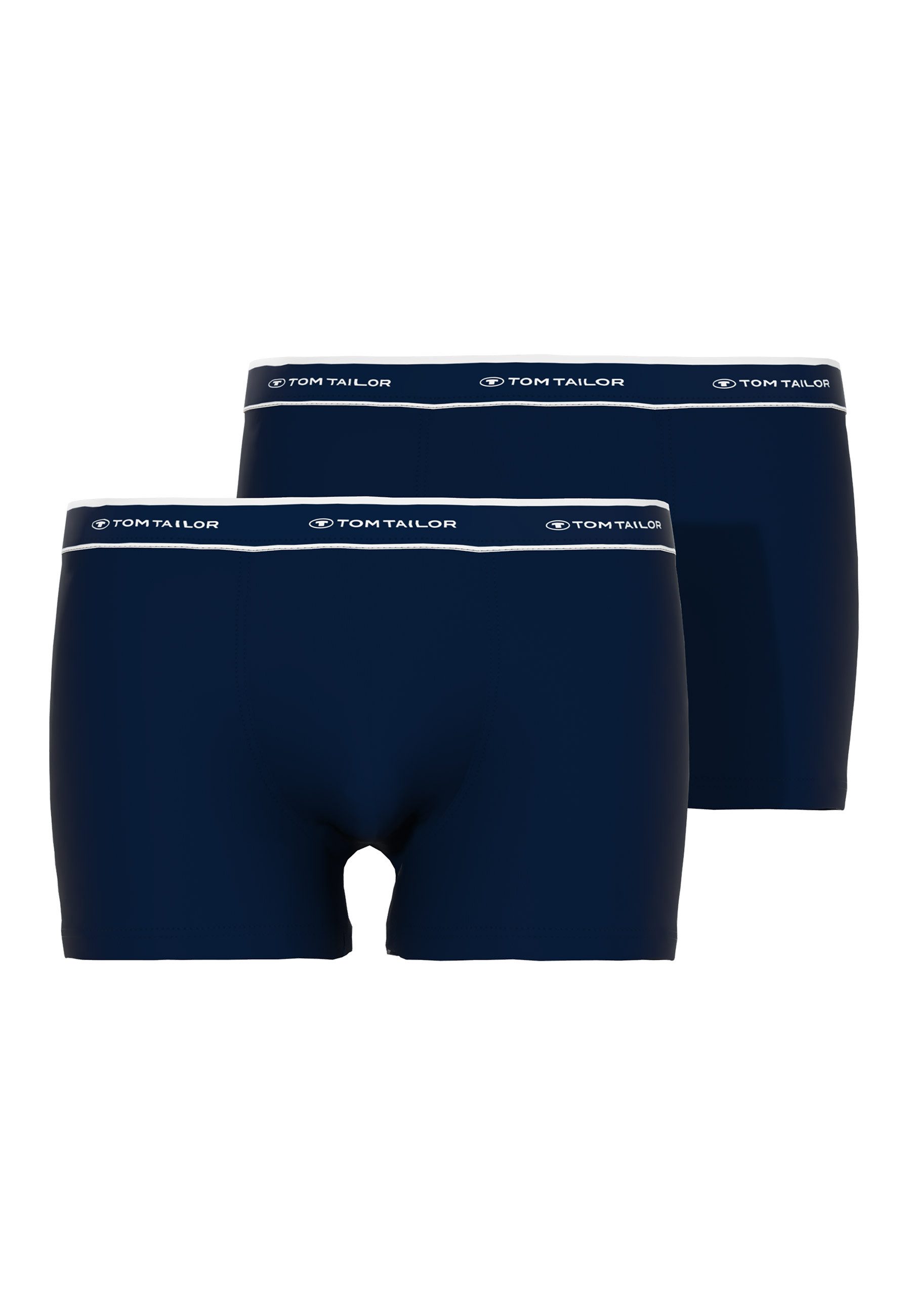 TOM TAILOR Boxershorts Kentucky (Packung, 2er Pack) weich, bequem, basic, eng, atmungsaktiv, Logobund, Baumwollmix