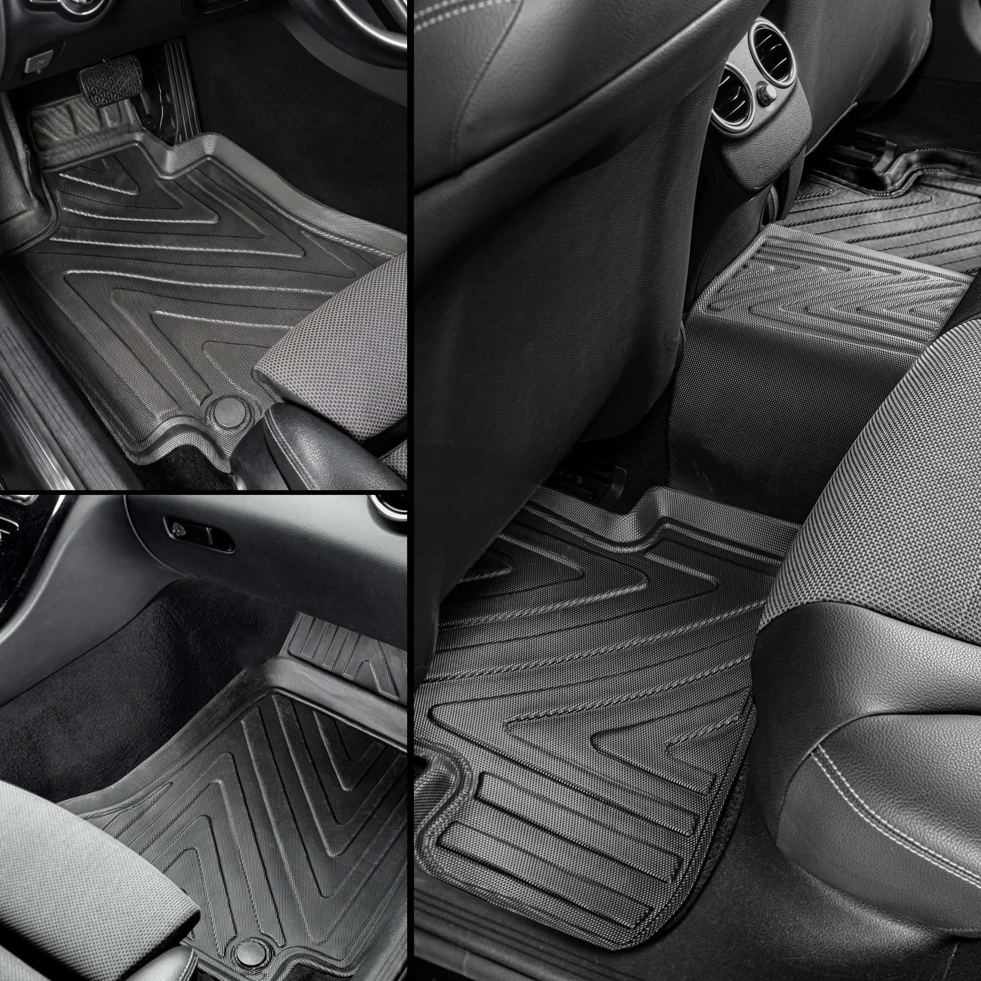 fussmattenprofi.com Auto-Fußmatte 3D Auto Fussmatten passend für Skoda Kamiq 2019-2026 Carbon-Optik (1 St), für Skoda Skoda Kamiq – Bild 5 von 5